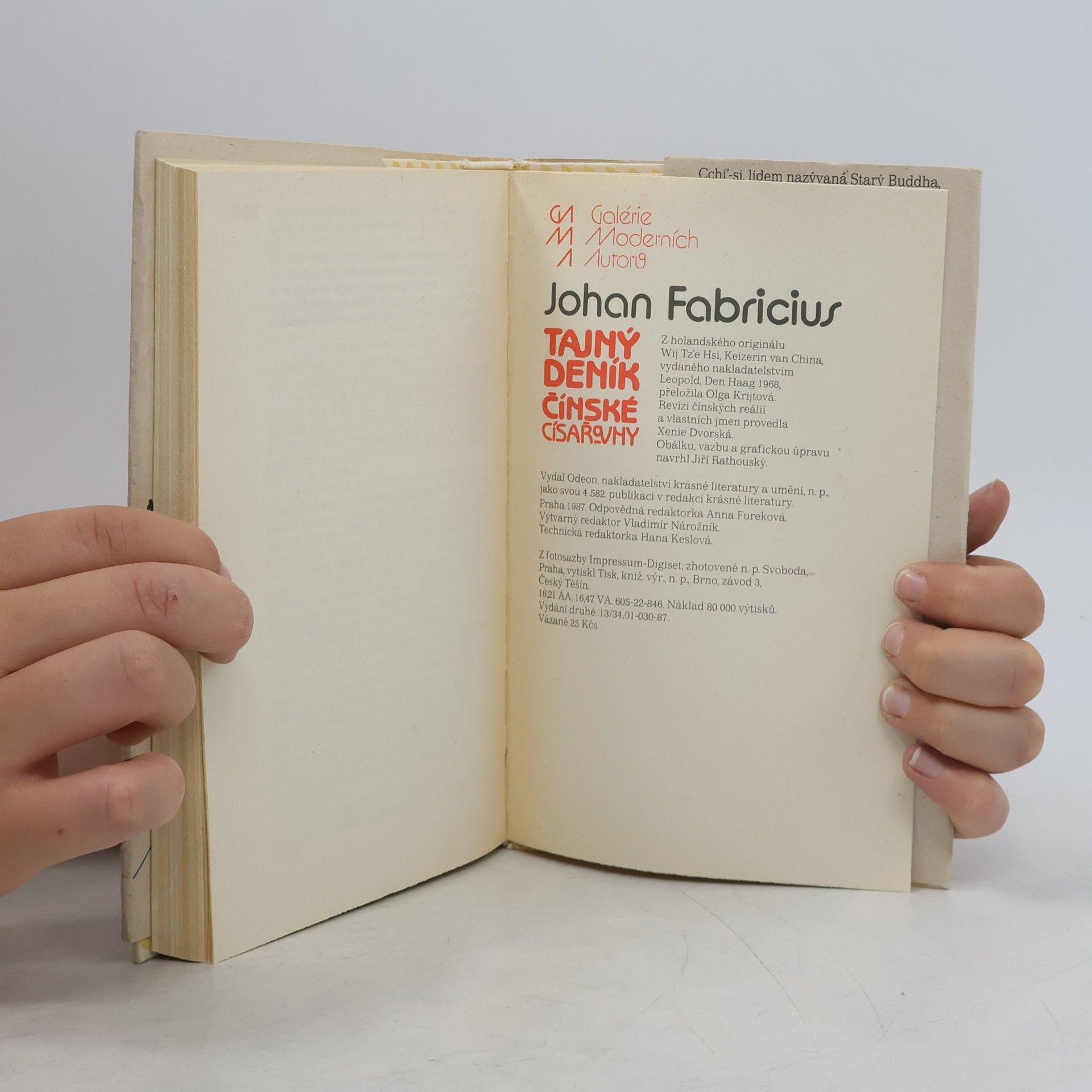 Johan Fabricius Tajný deník čínské císařovny