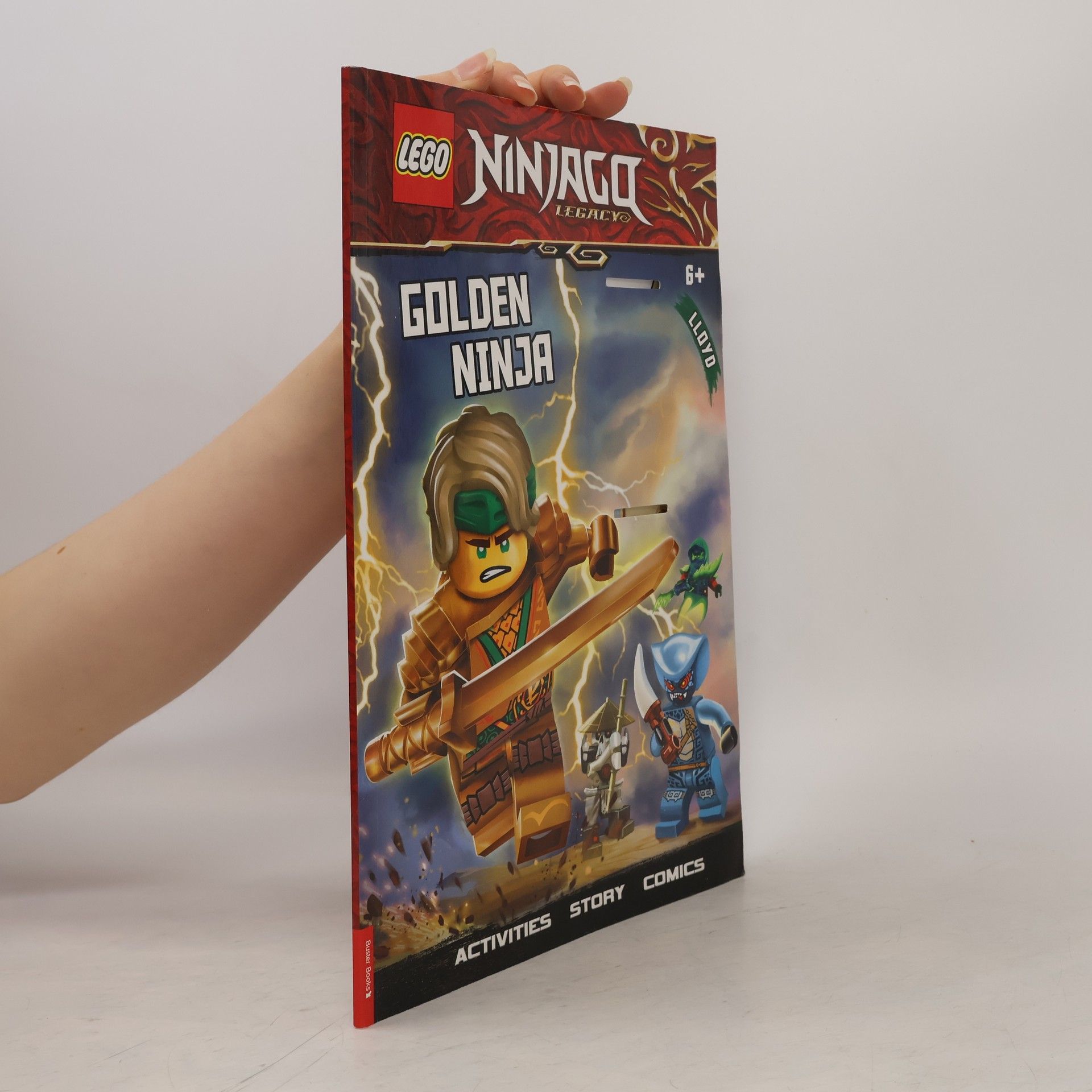 Buster Books LEGO (R) NINJAGO (R): Golden Ninja Activity Book (with Lloyd minifigure)