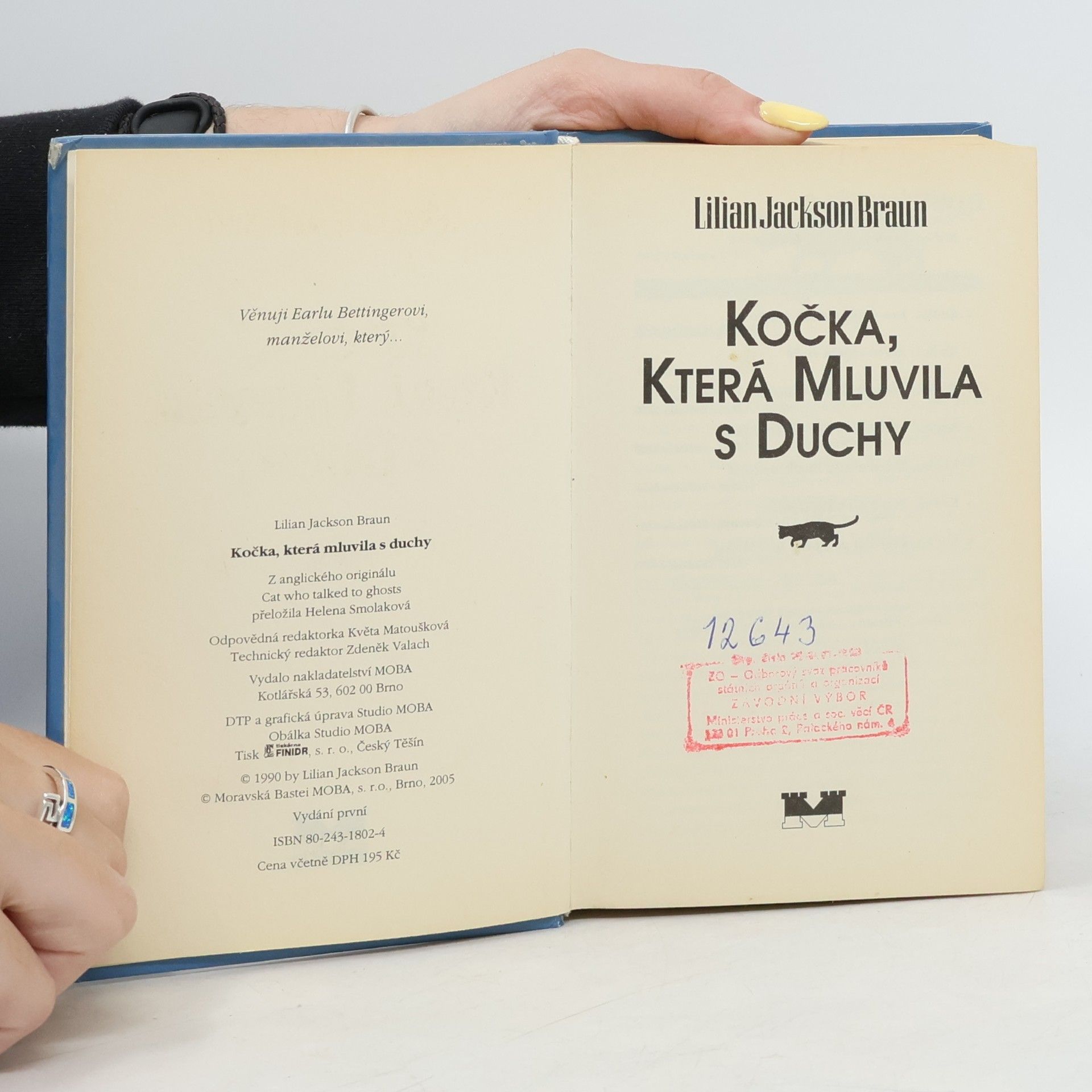Lilian Jackson Braun Kočka, která mluvila s duchy