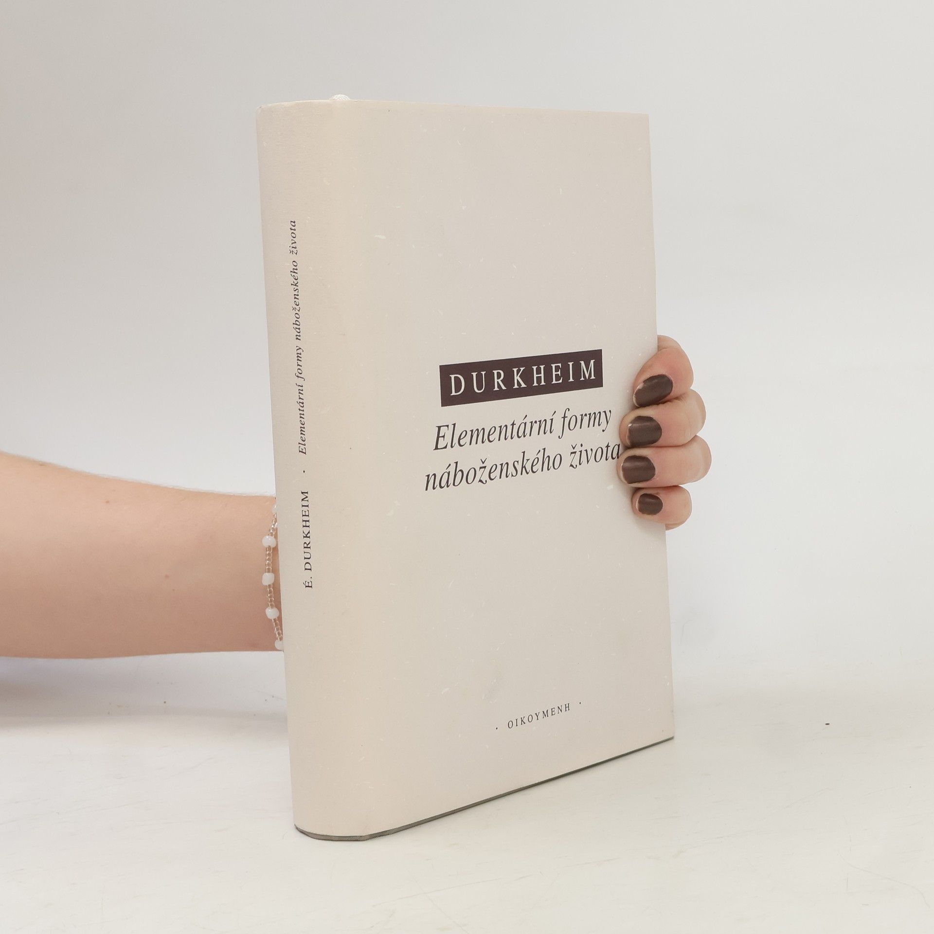 Émile Durkheim Elementární formy náboženského života: Systém totemismu v Austrálii