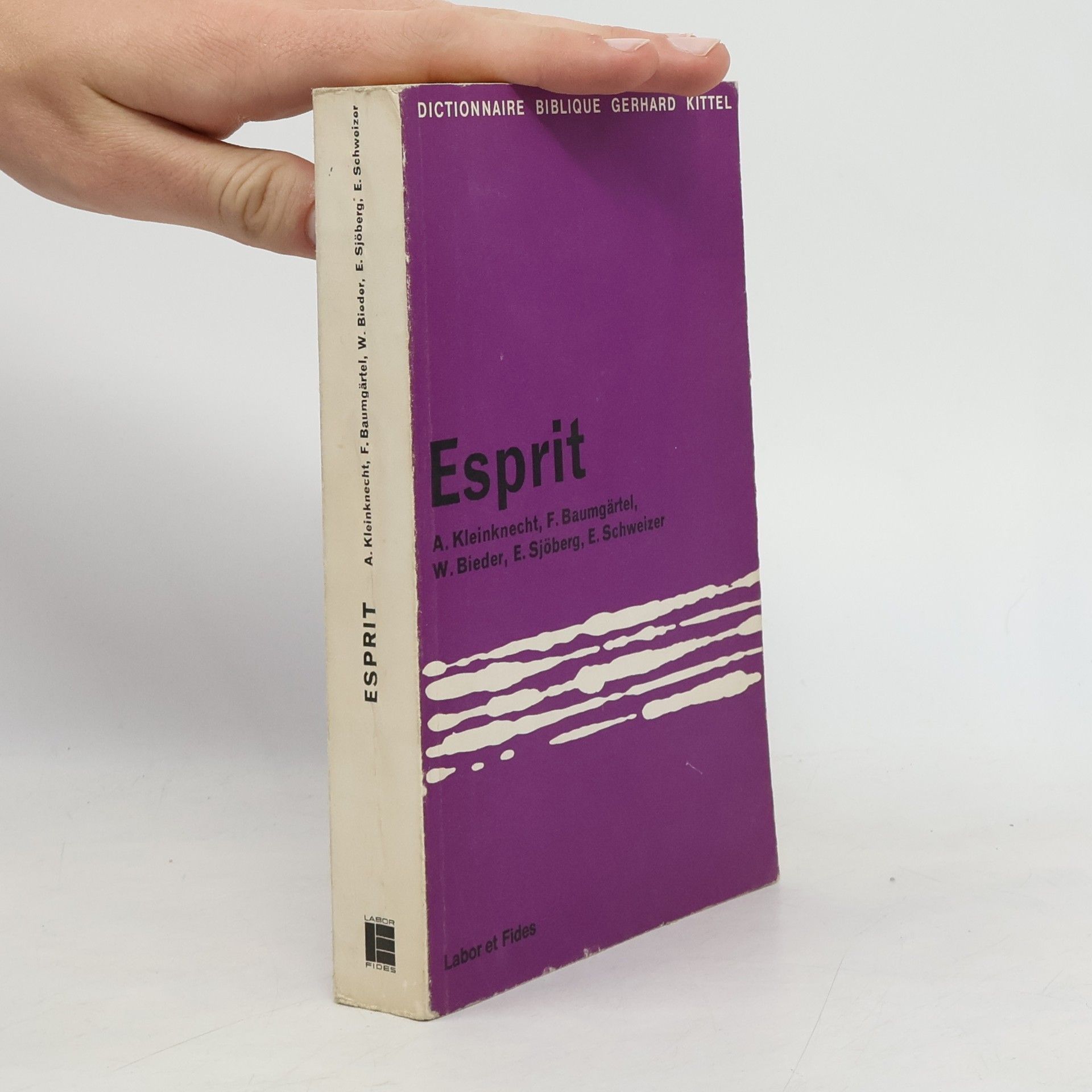 Autorenkollektiv Dictionnaire Biblique Gerhard Kittel, Esprit