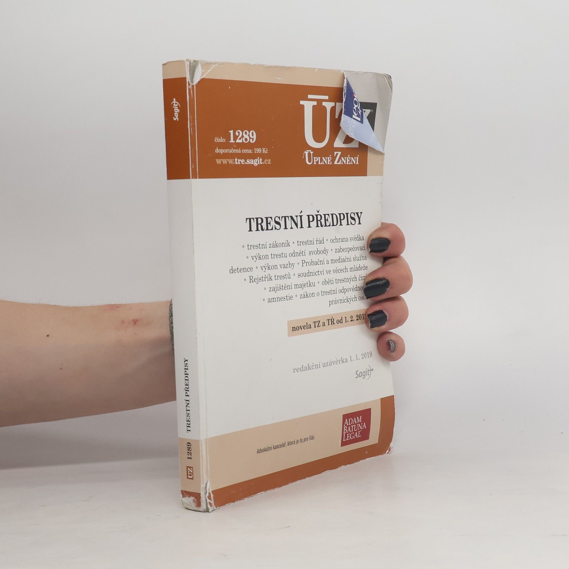 Autorenkollektiv Trestní předpisy [ÚZ 2019 č. 1289]