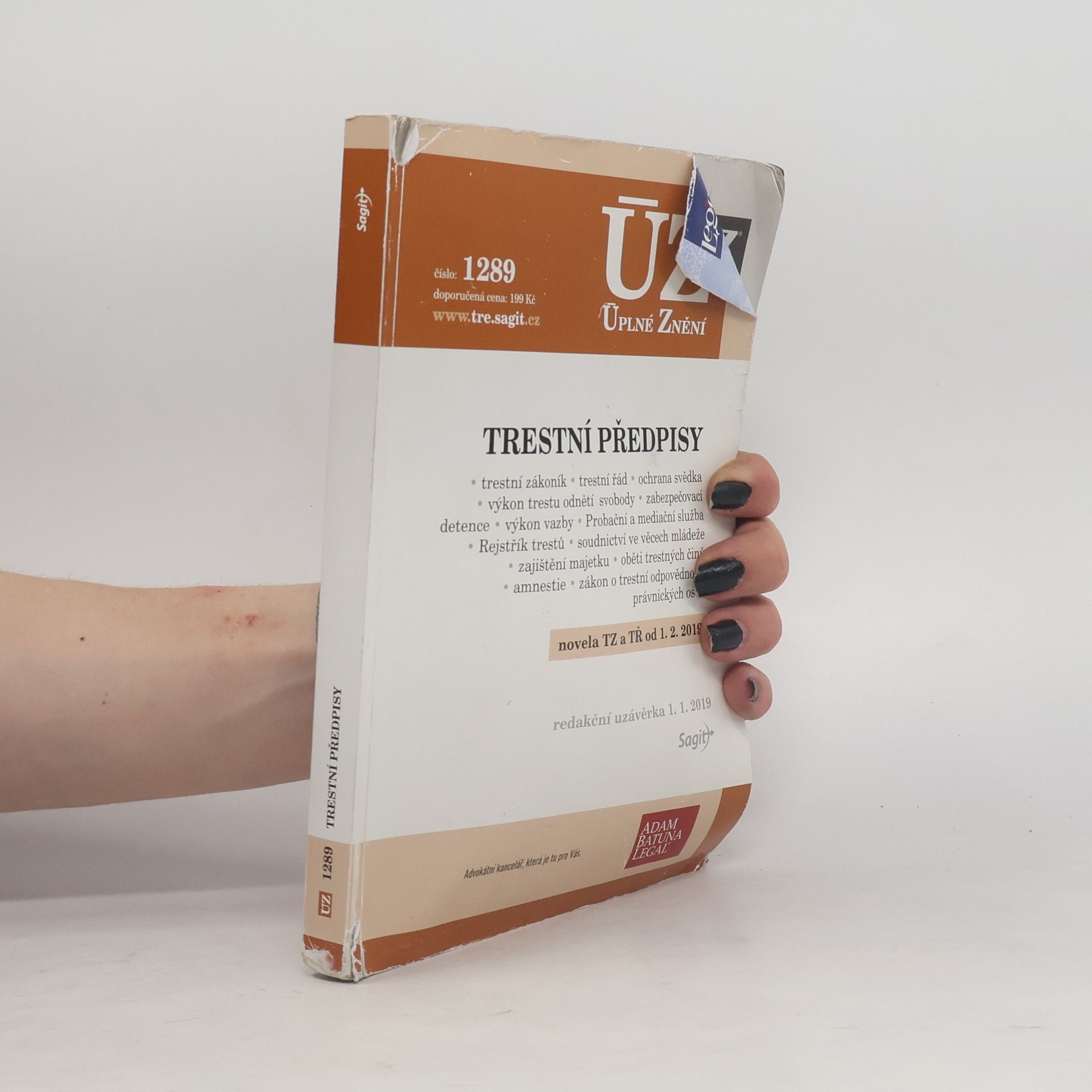 Autorenkollektiv Trestní předpisy [ÚZ 2019 č. 1289]