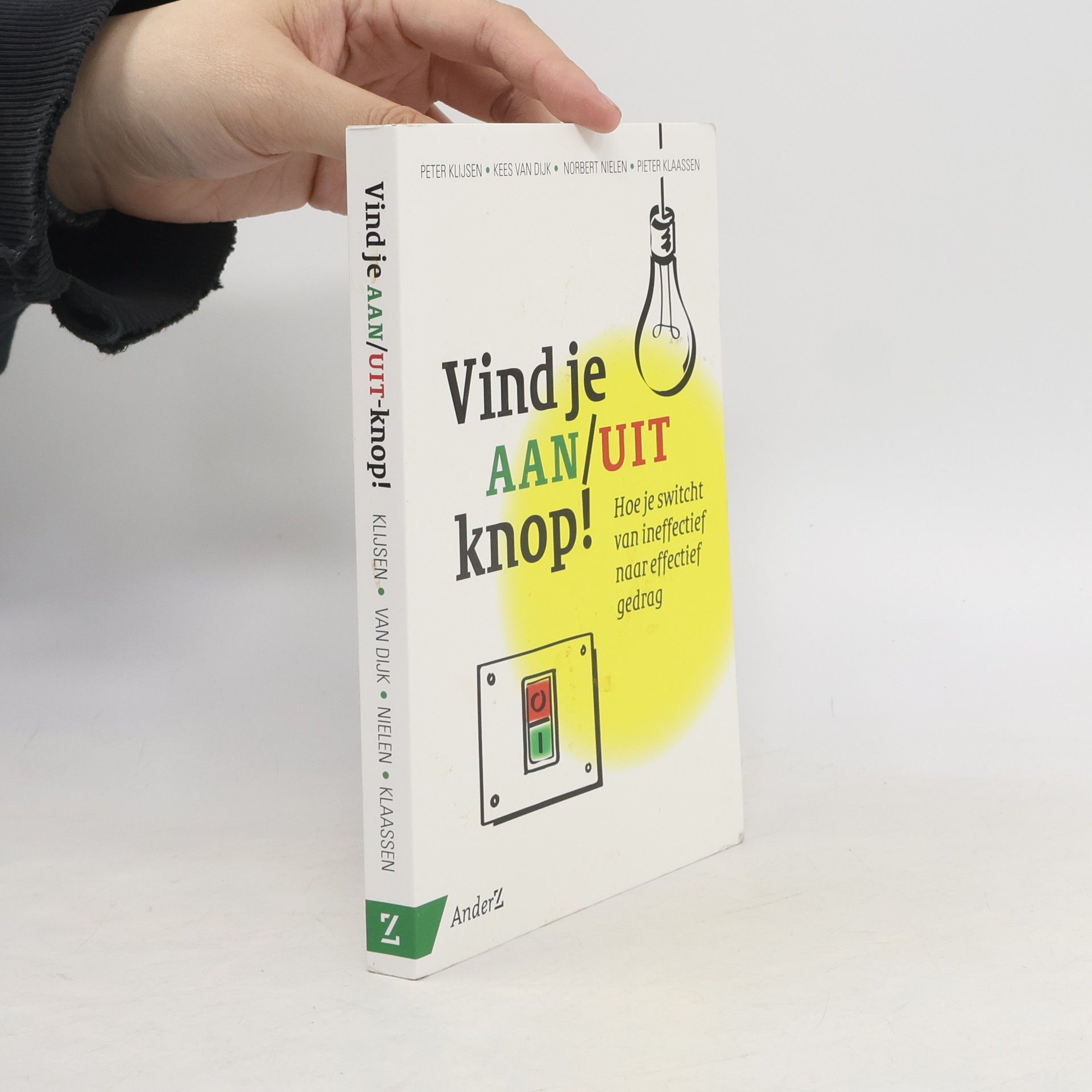 Vind je aan/uit knop!