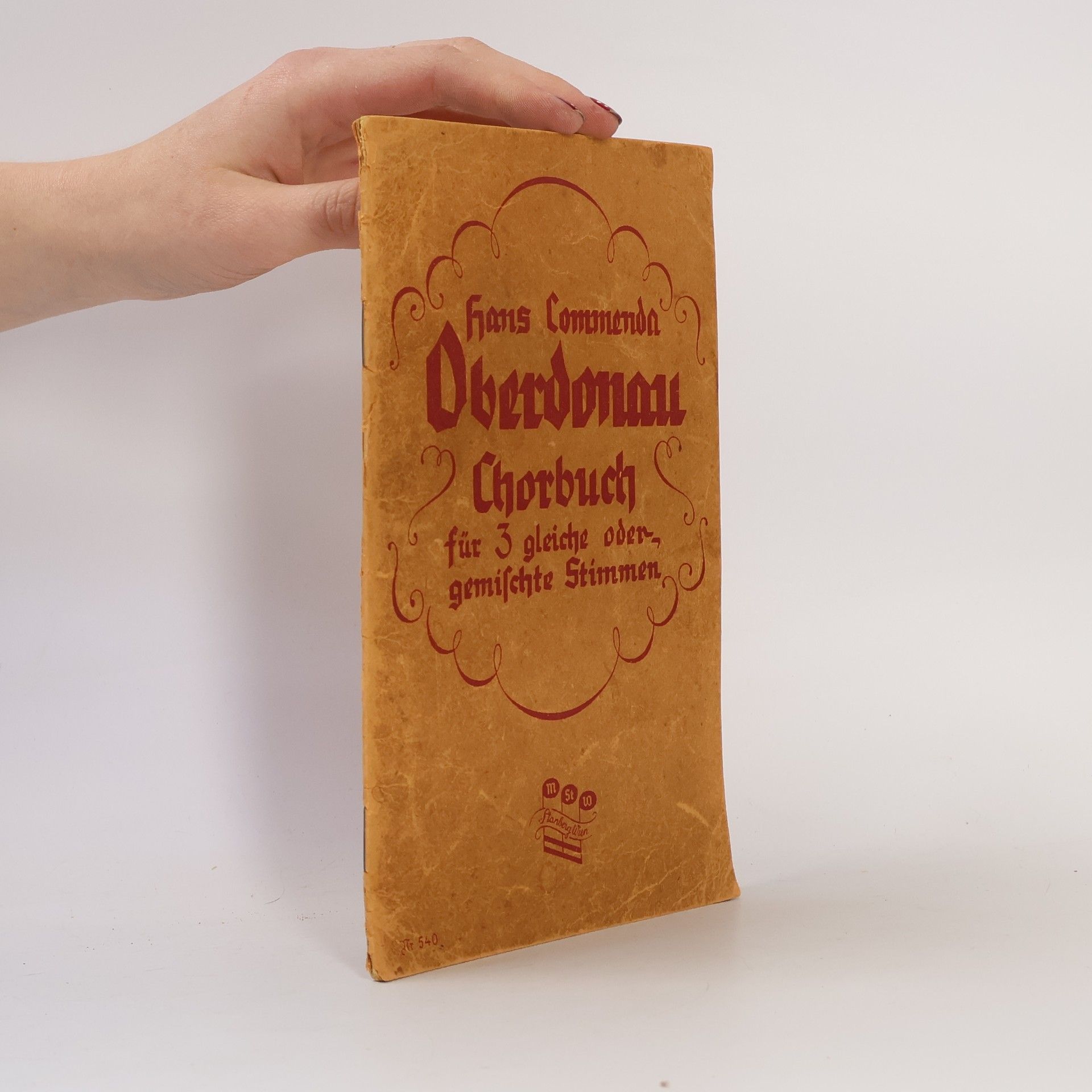 Hans Commenda Oberdonau Chorbuch für 3 gleiche oder gemischte Stimmen