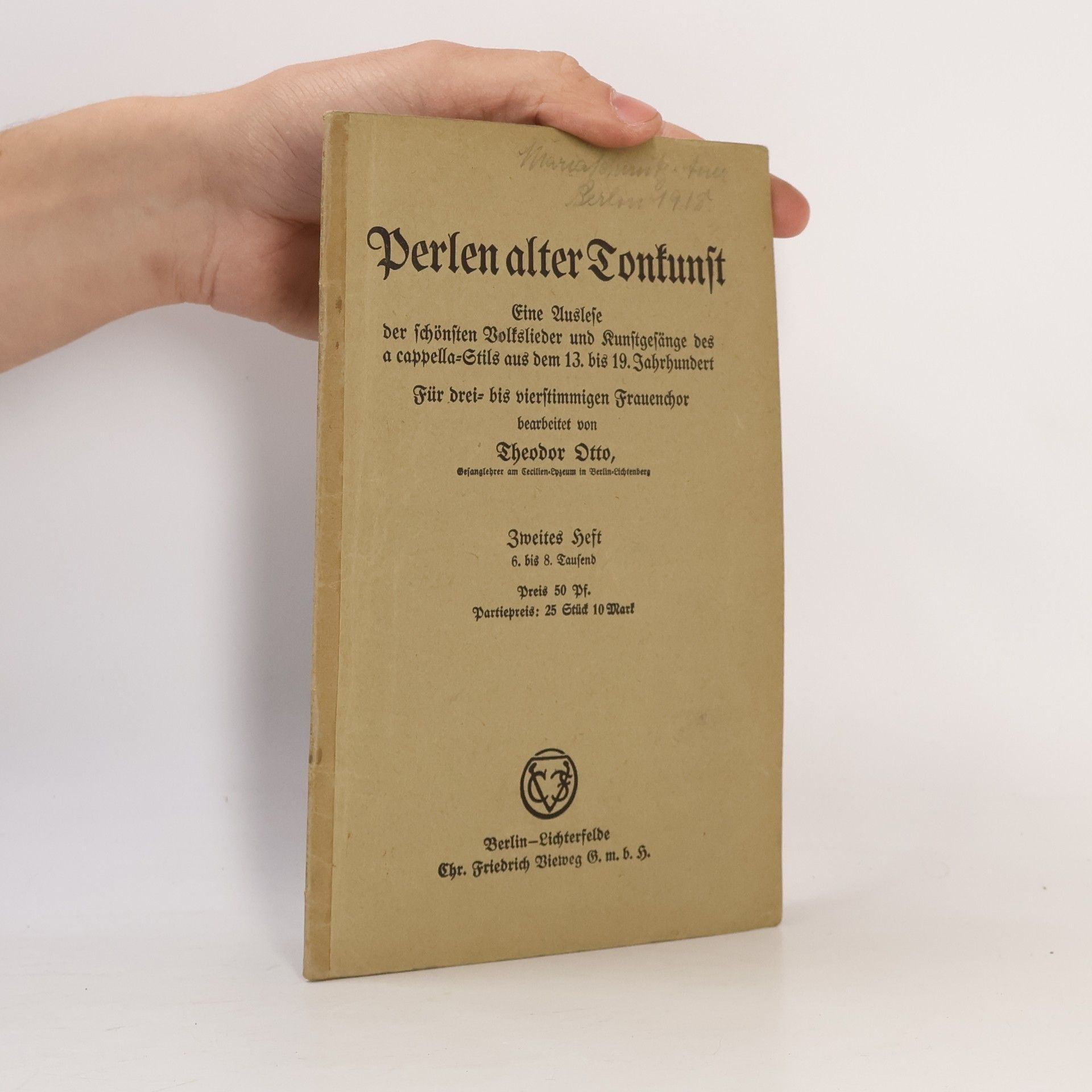 Theodor Plievier Perlen alter Tonkunst 2