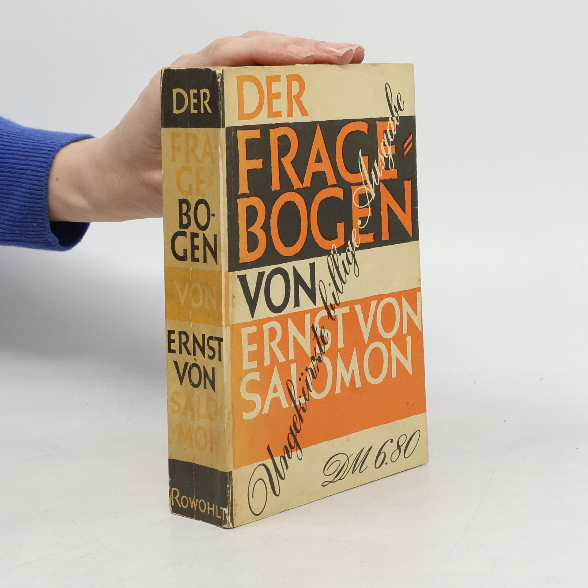 Ernst von Salomon Der Fragebogen