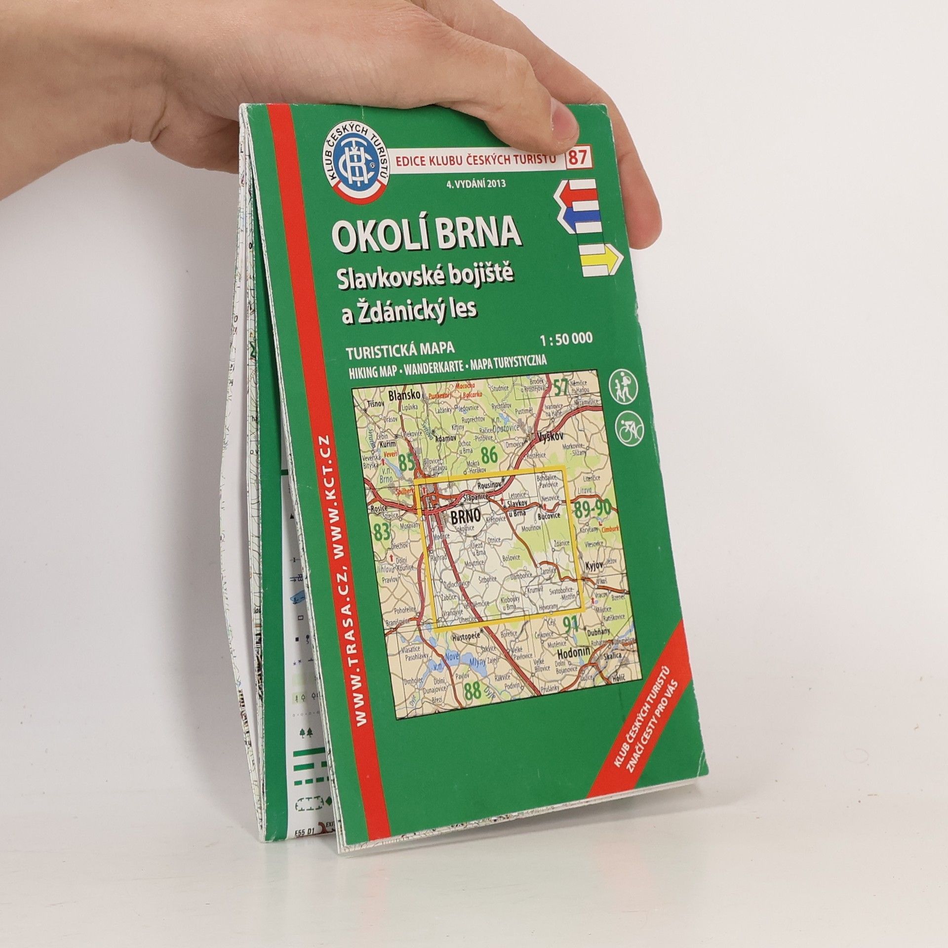 Klub českých turistů ( ) Edice Klubu českých turistů - 87: Okolí Brna, Slavkovsko - 4. vydání 2013