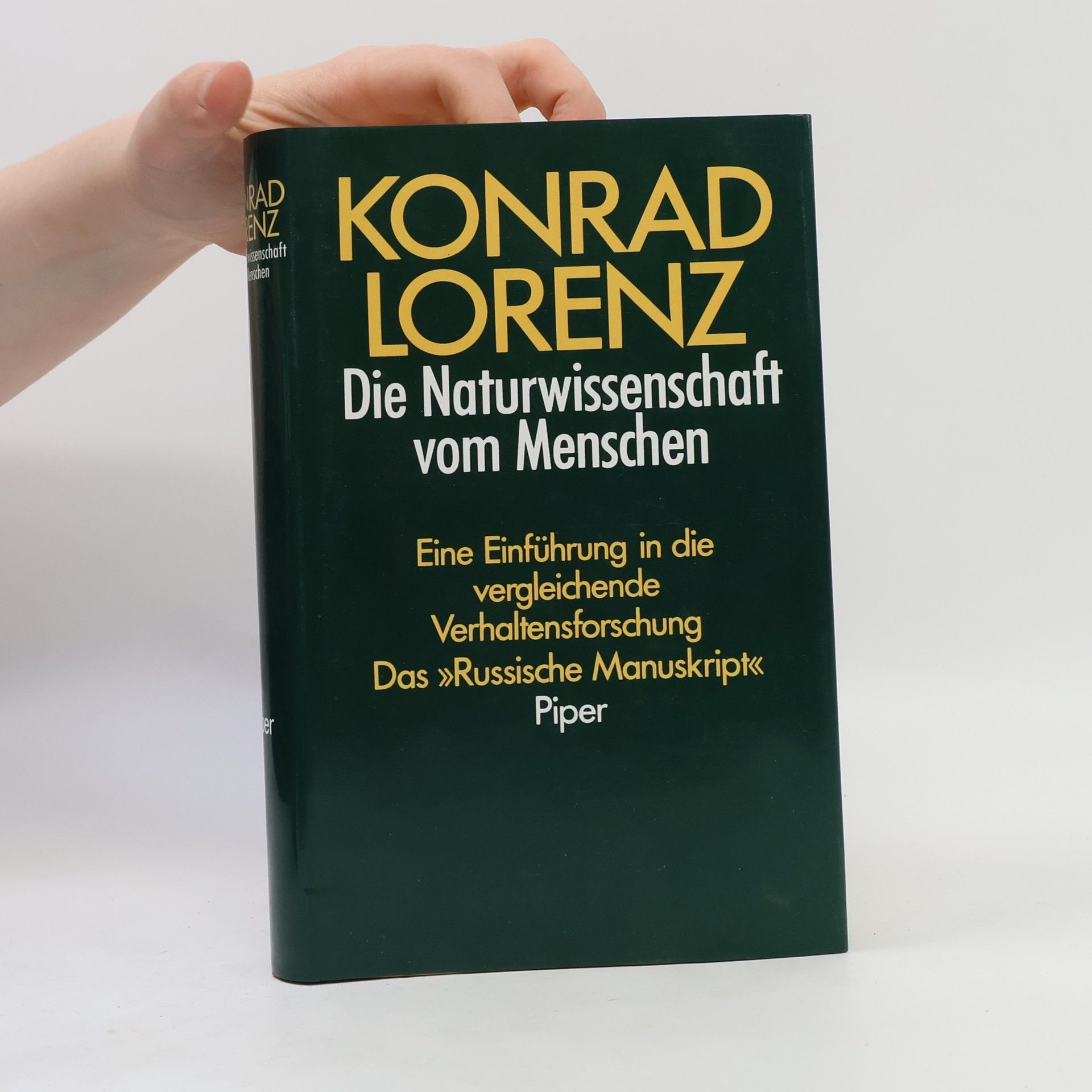 Konrad Lorenz Die Naturwissenschaft vom Menschen