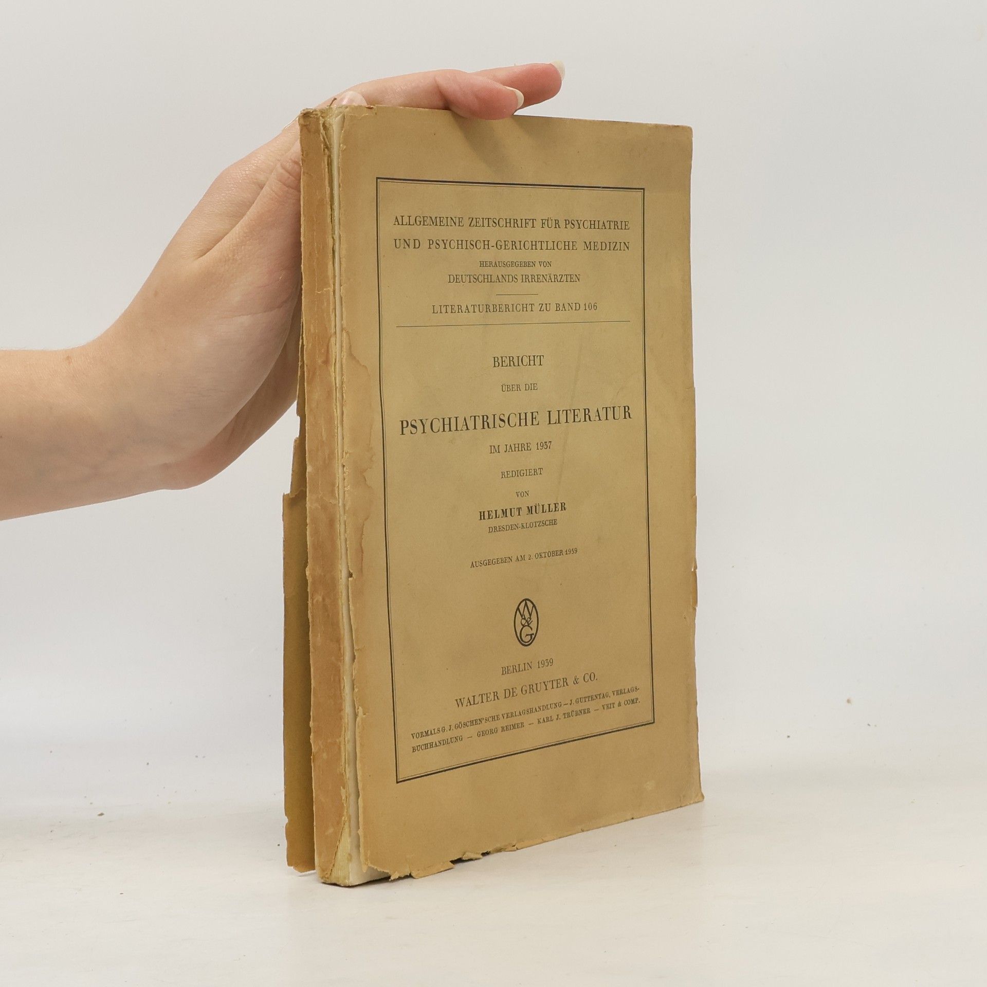 Bericht über die psychiatrische Literatur