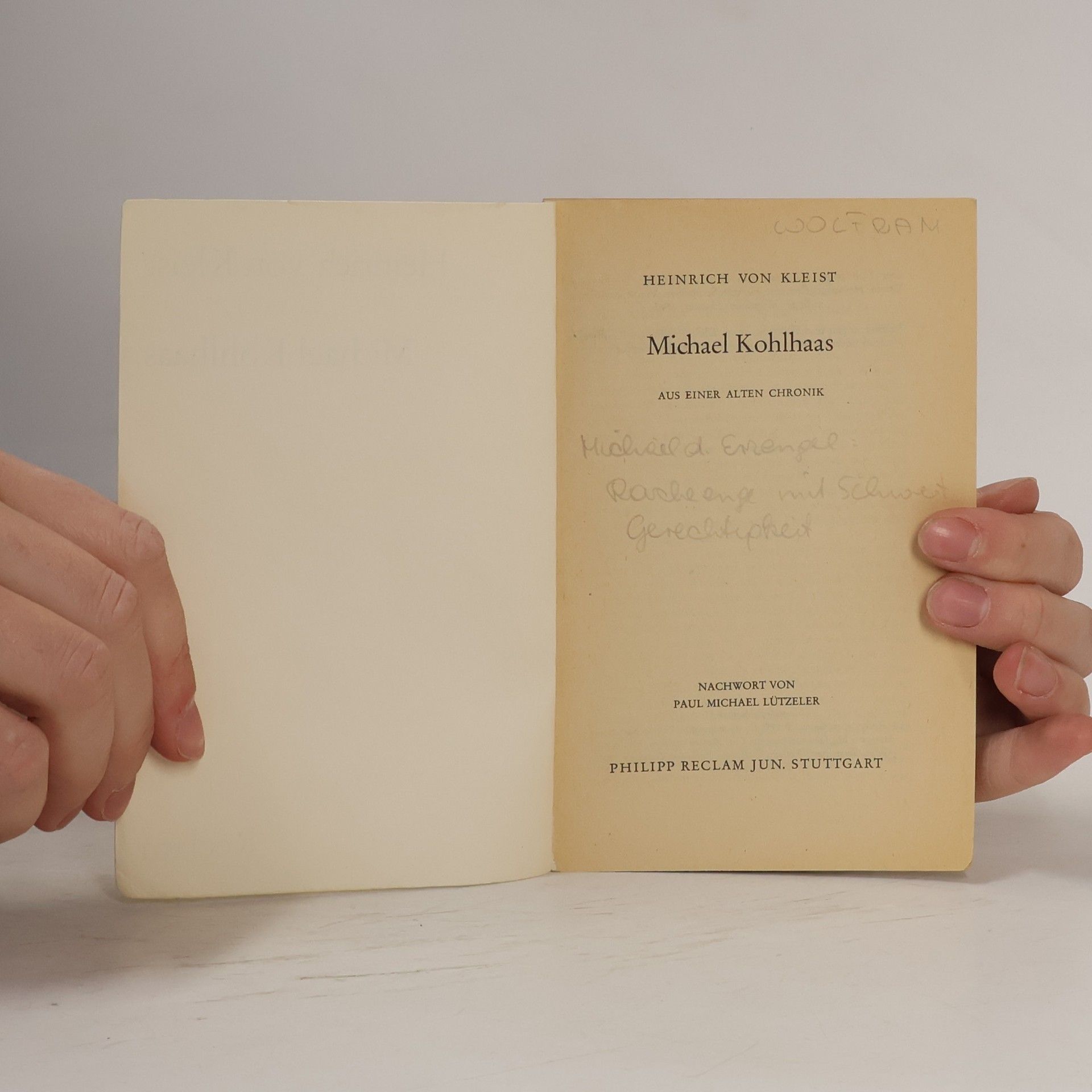 Heinrich von Kleist Michael Kohlhaas
