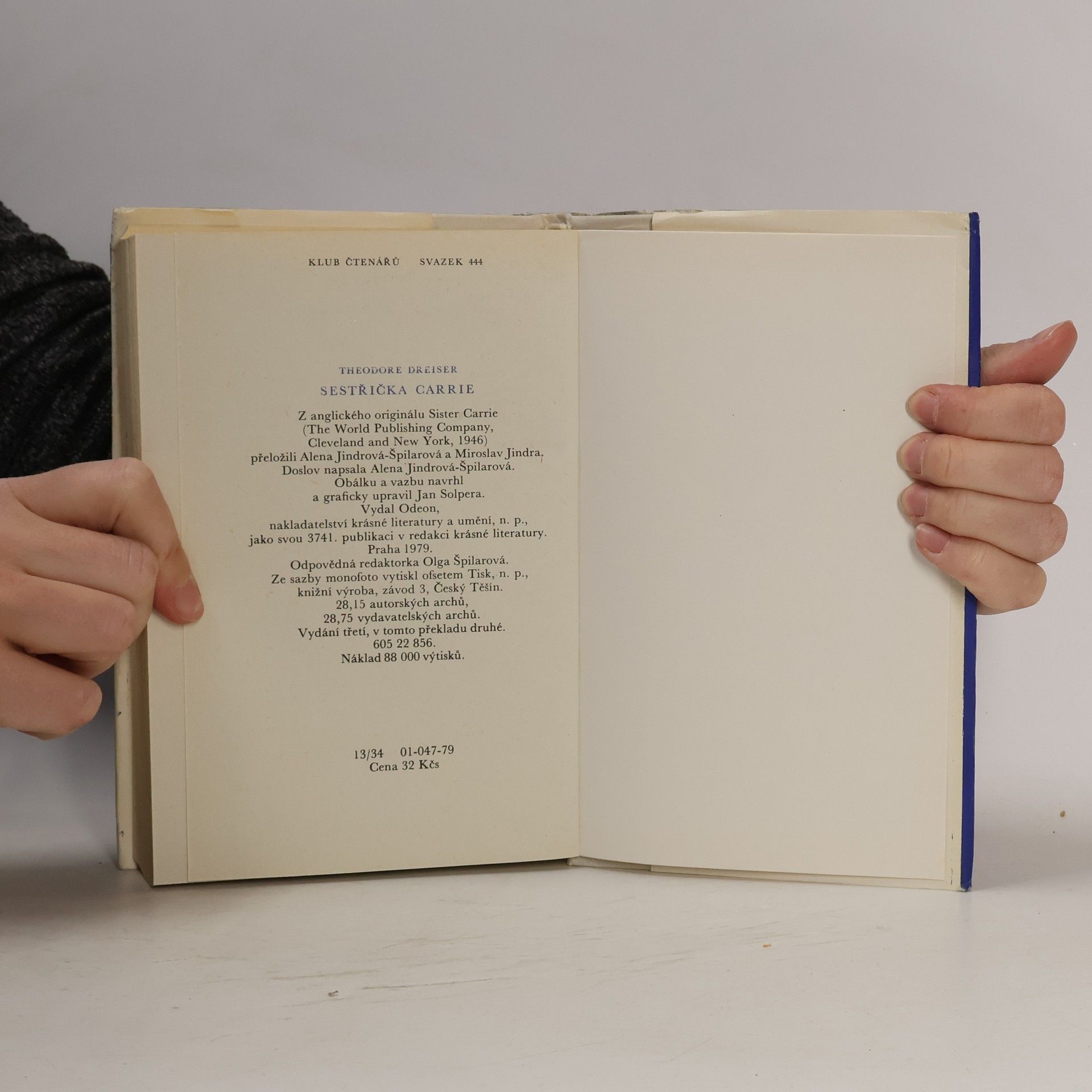 Theodore Dreiser Sestřička Carrie