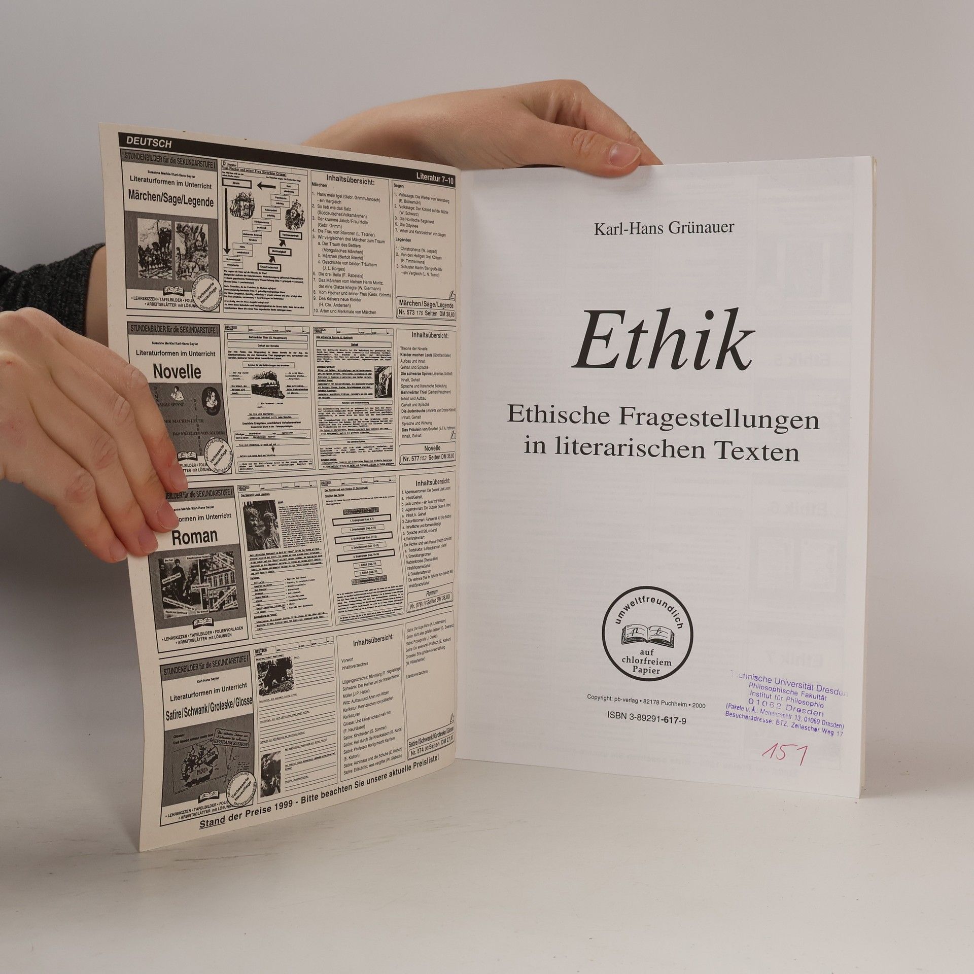 Karl-Hans Grünauer Unterrichtspraxis: Ethik