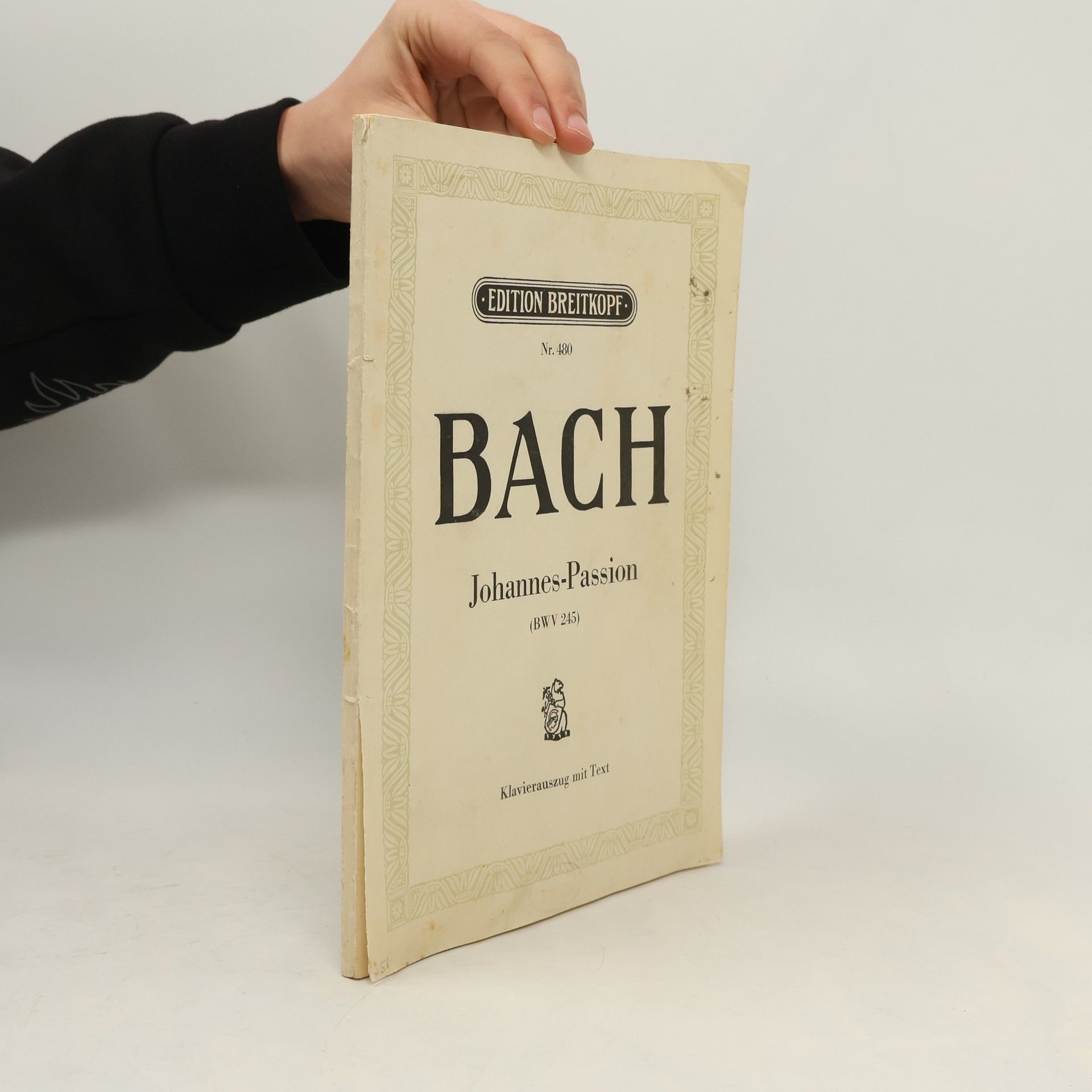 Johann Sebastian Bach Bach. Passionsmusik nach dem Evangelisten Johannes