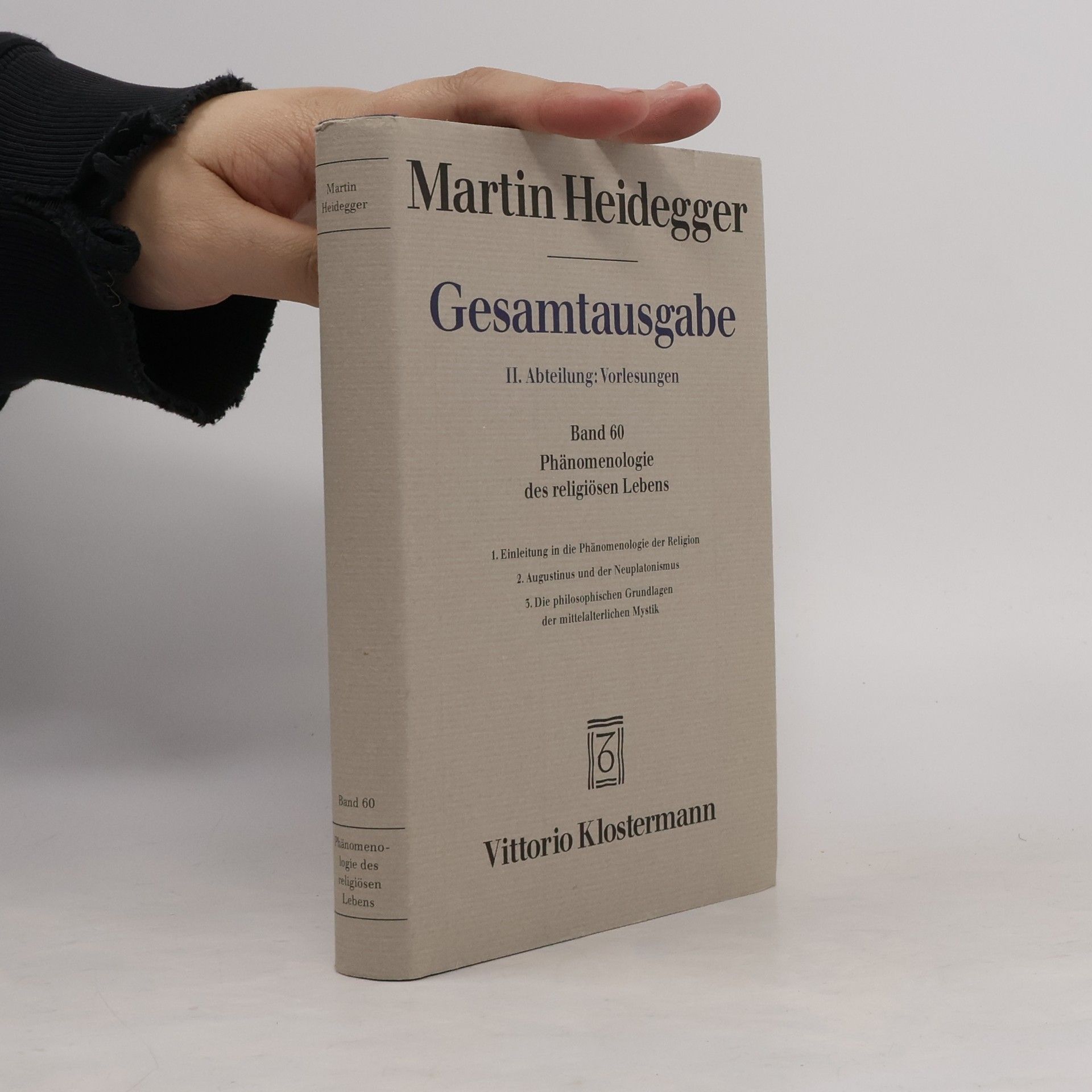Martin Heidegger Gesamtausgabe, Abteilung II. Vorlesungen 1923-44, Band 60