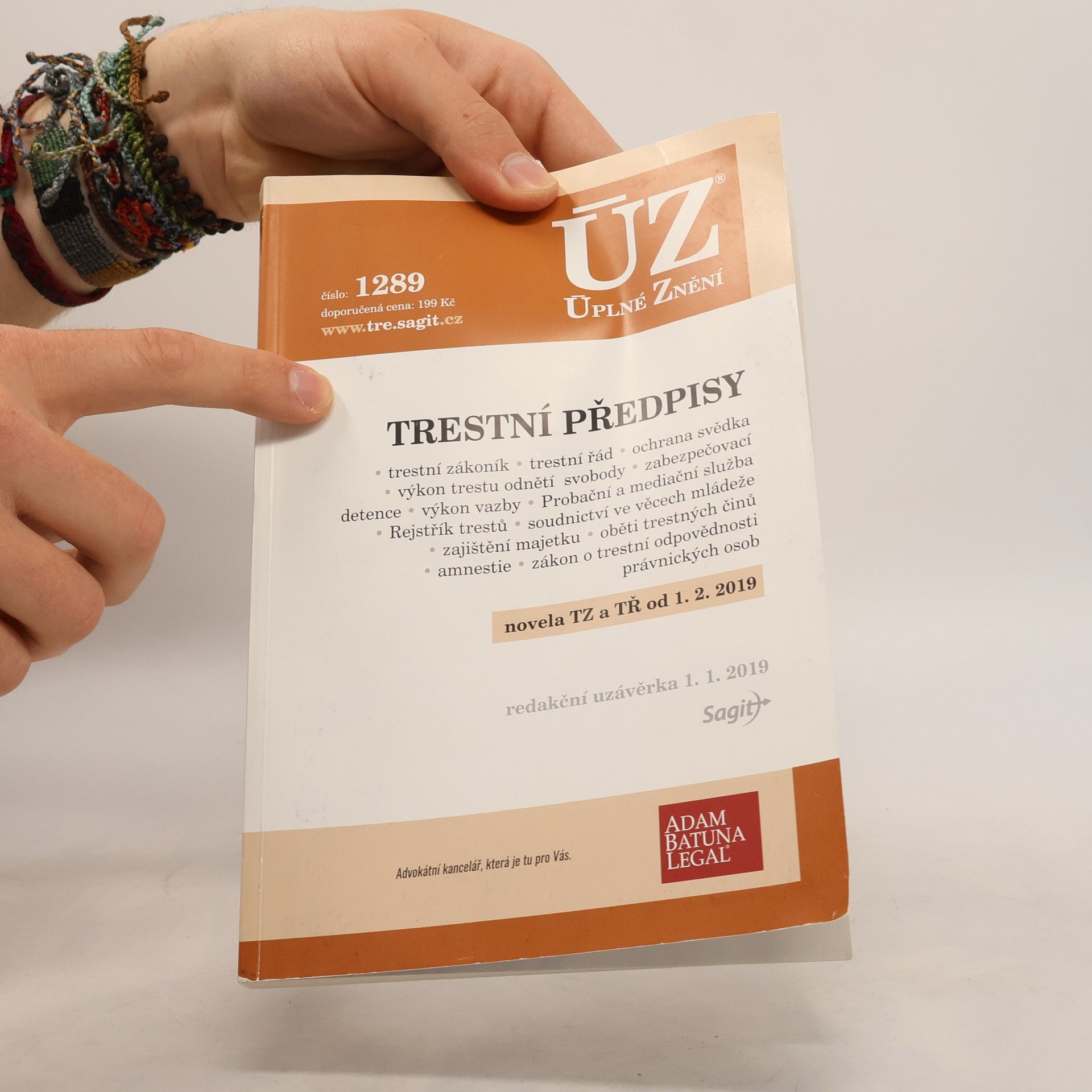 Various authors Trestní předpisy [ÚZ 2019 č. 1289]