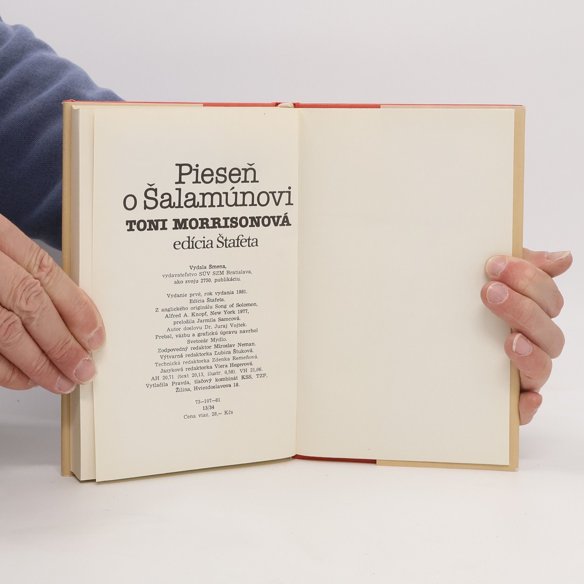 Toni Morrison Pieseň o Šalamúnovi