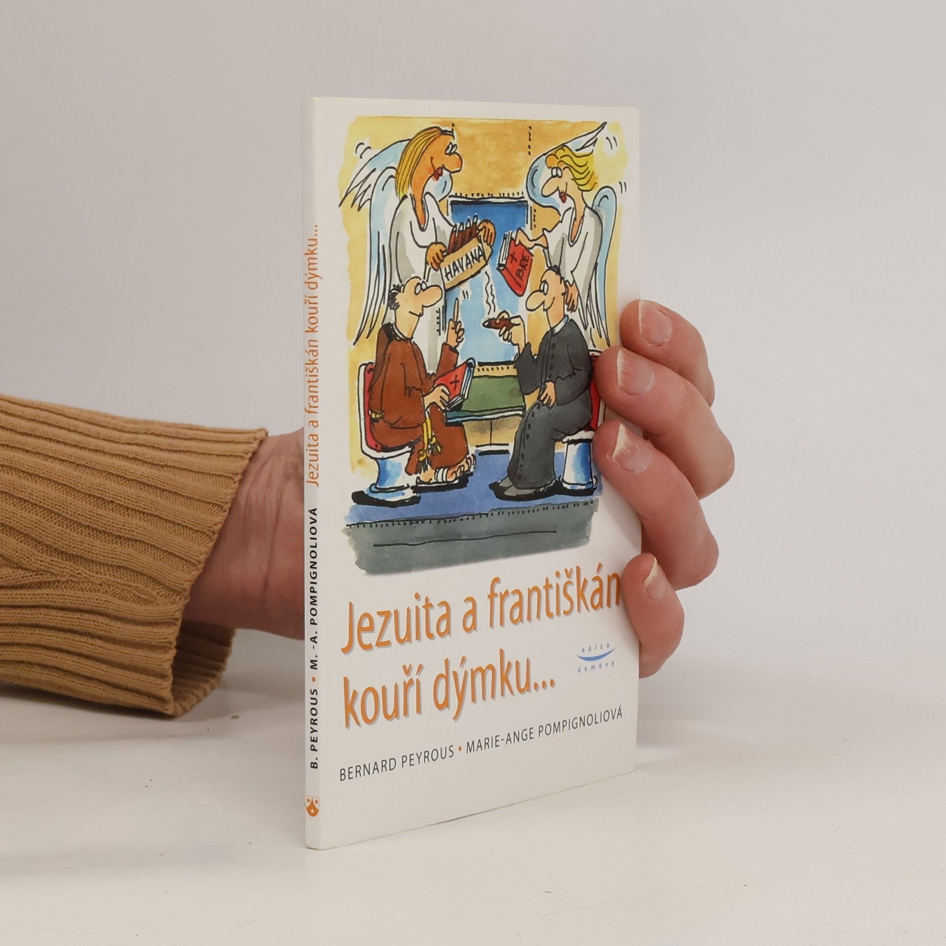 Jezuita a františkán kouří dýmku...