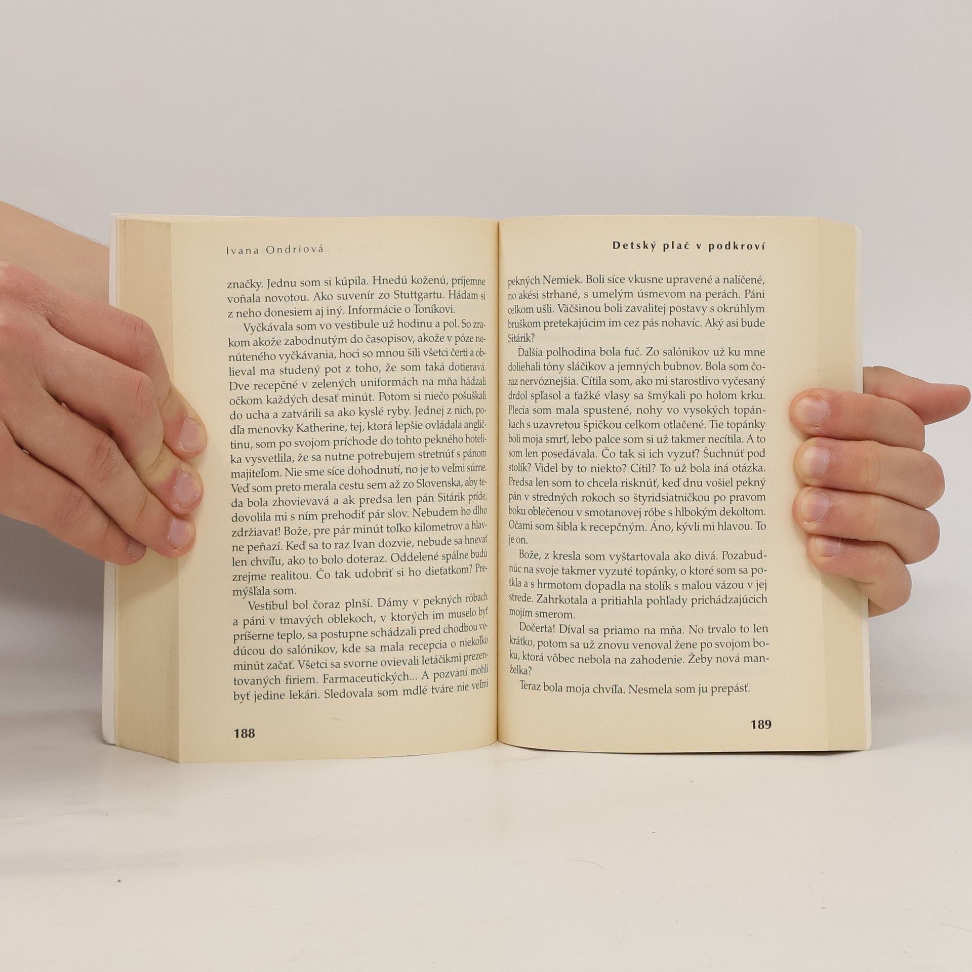 Ivana Ondriová Detský plač v podkroví