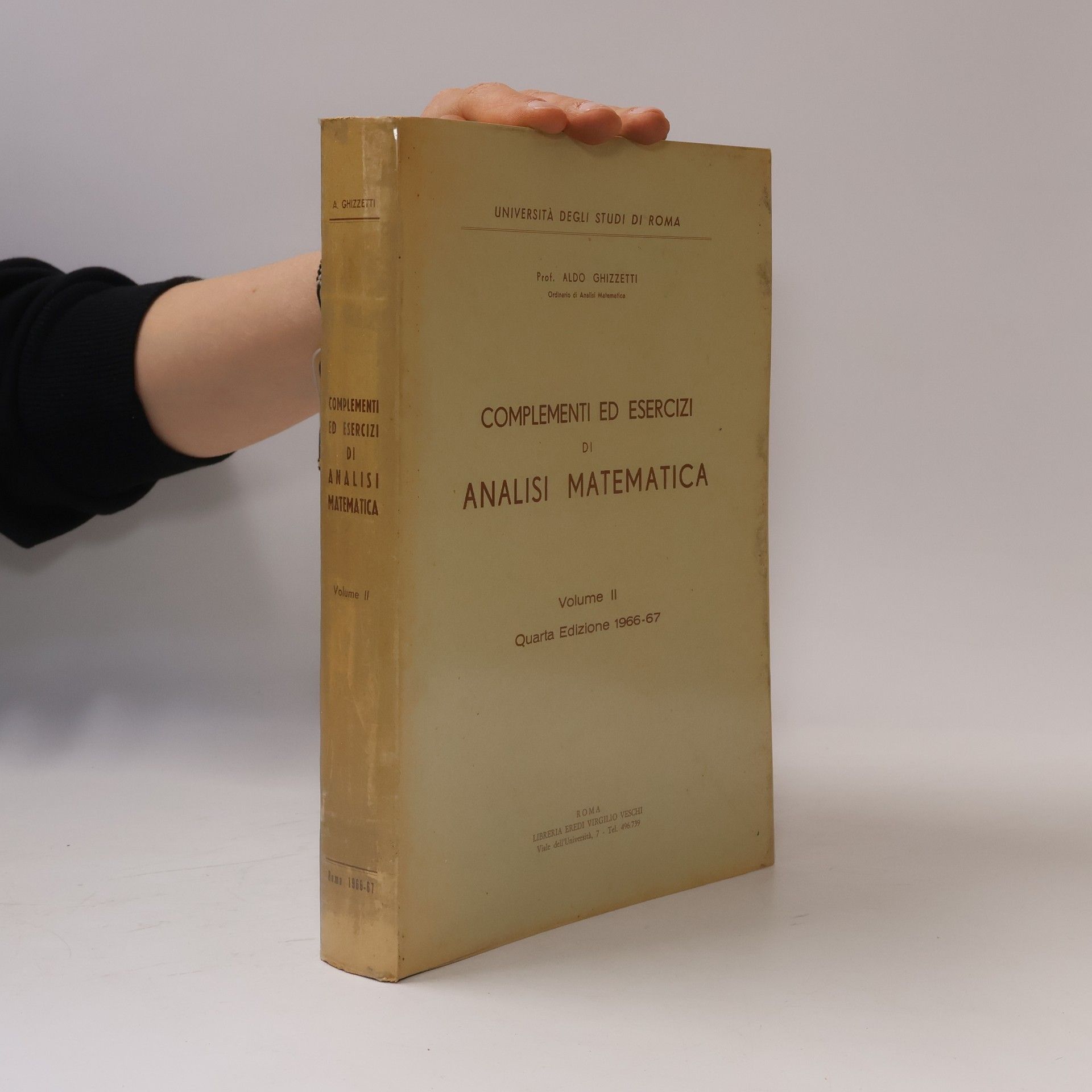 Aldo Ghizzetti Complementi ed esercizi di analisi matematica II