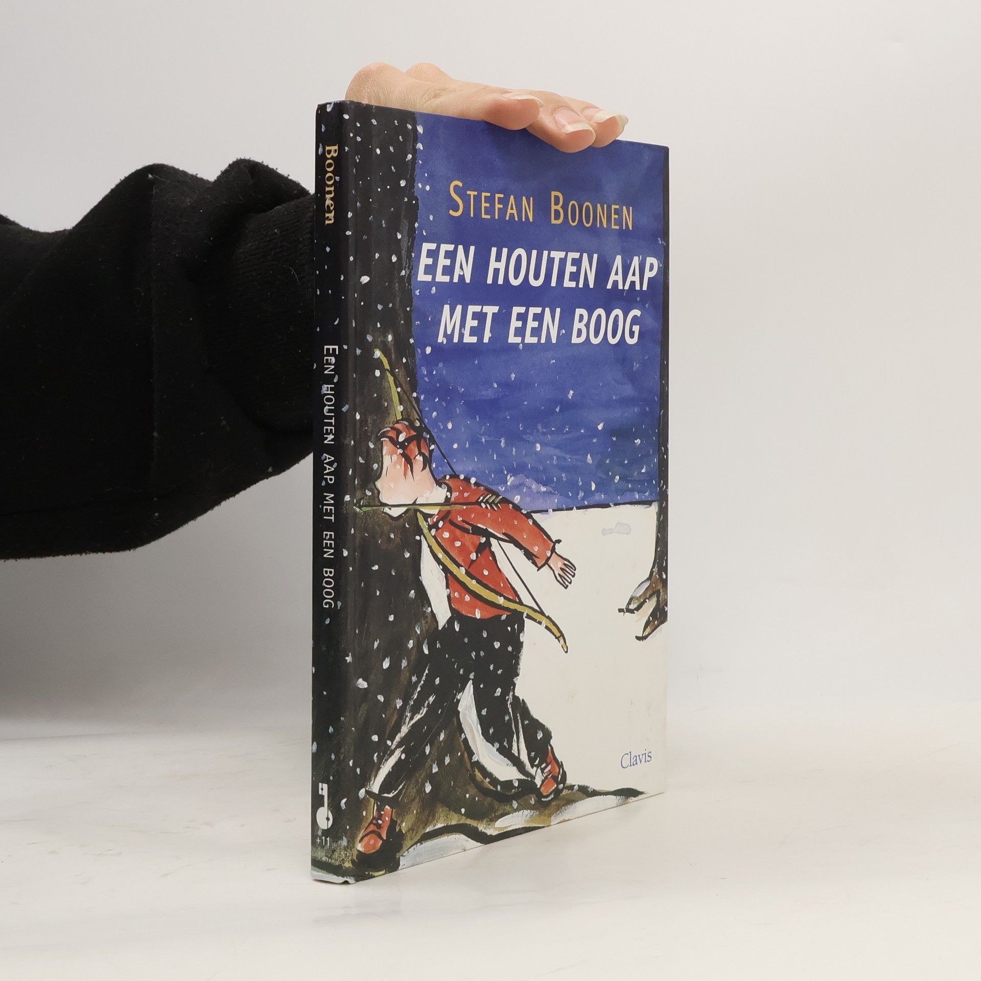 Stefan Boonen Een houten aap met een boog