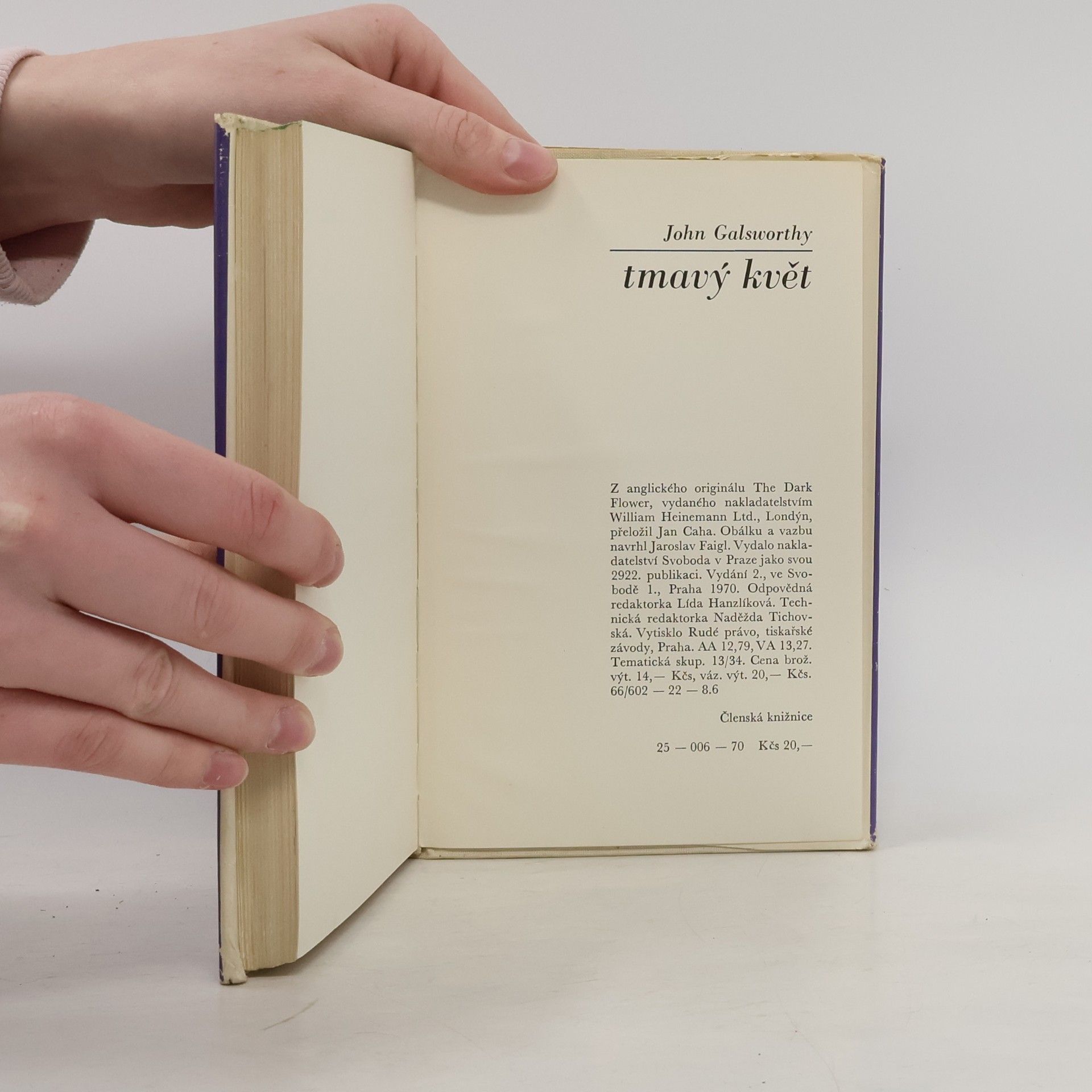 John Galsworthy Tmavý květ