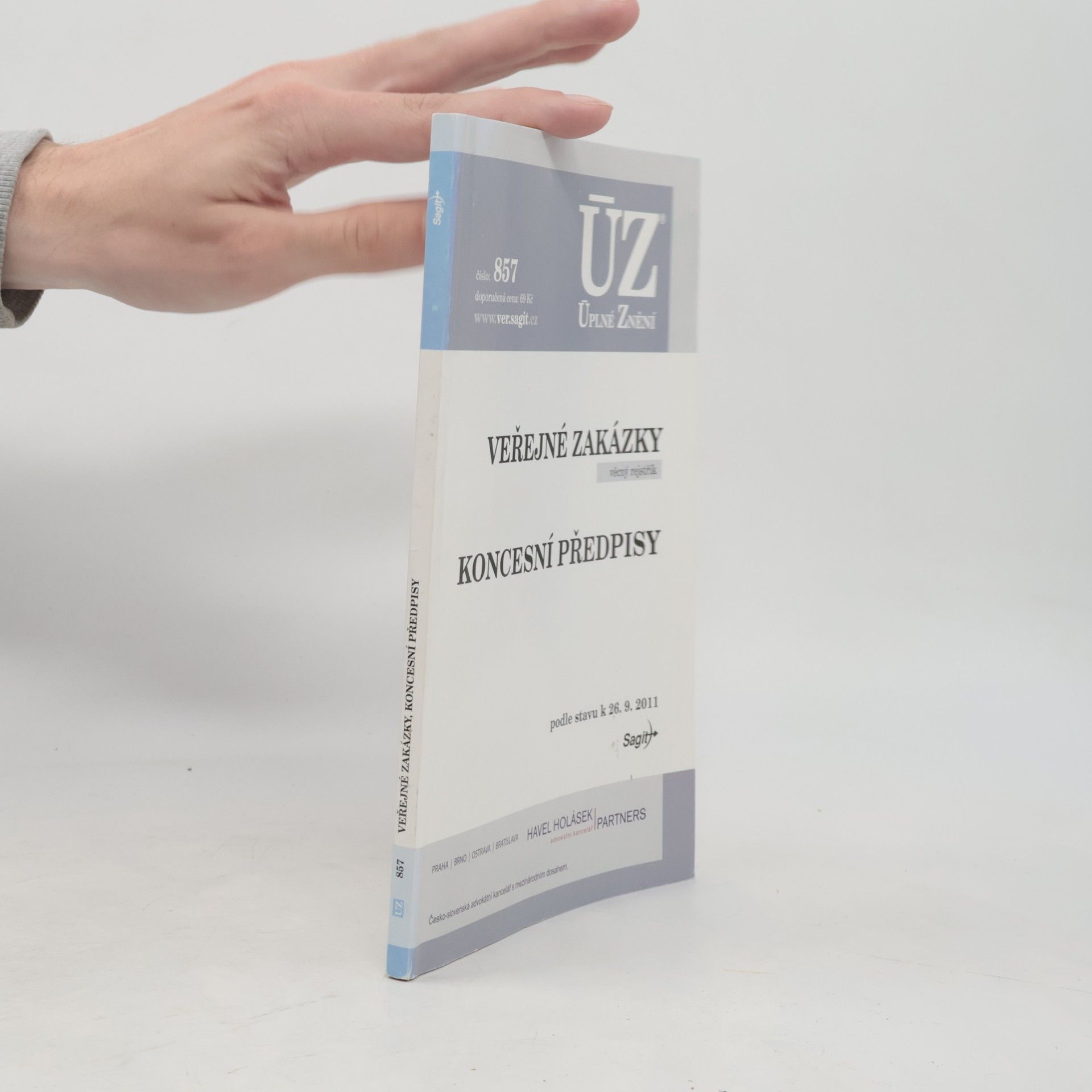 Various authors Úplné znění č. 857. Veřejné zakázky. Koncesní předpisy