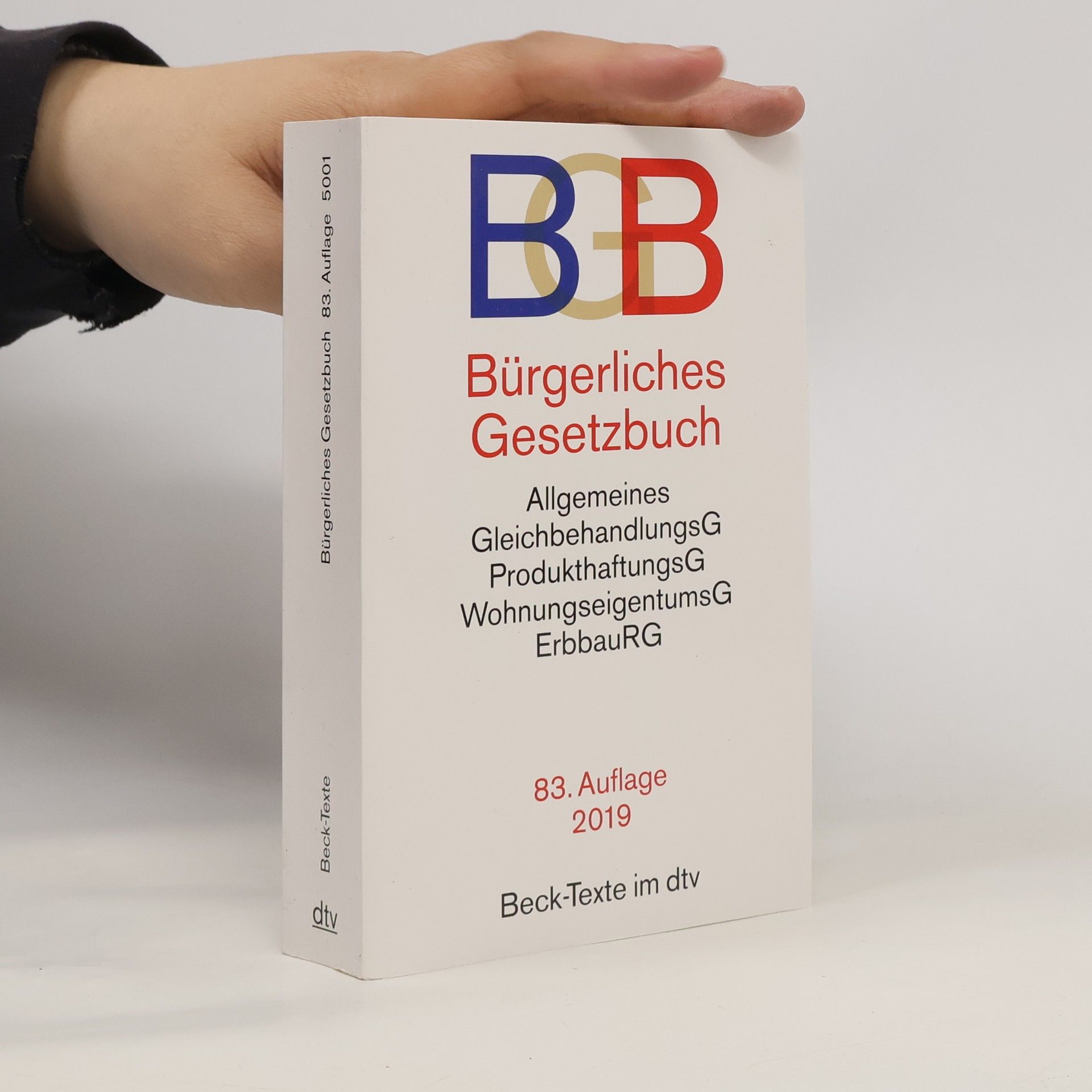 Various authors Bürgerliches Gesetzbuch. 83. Auflage