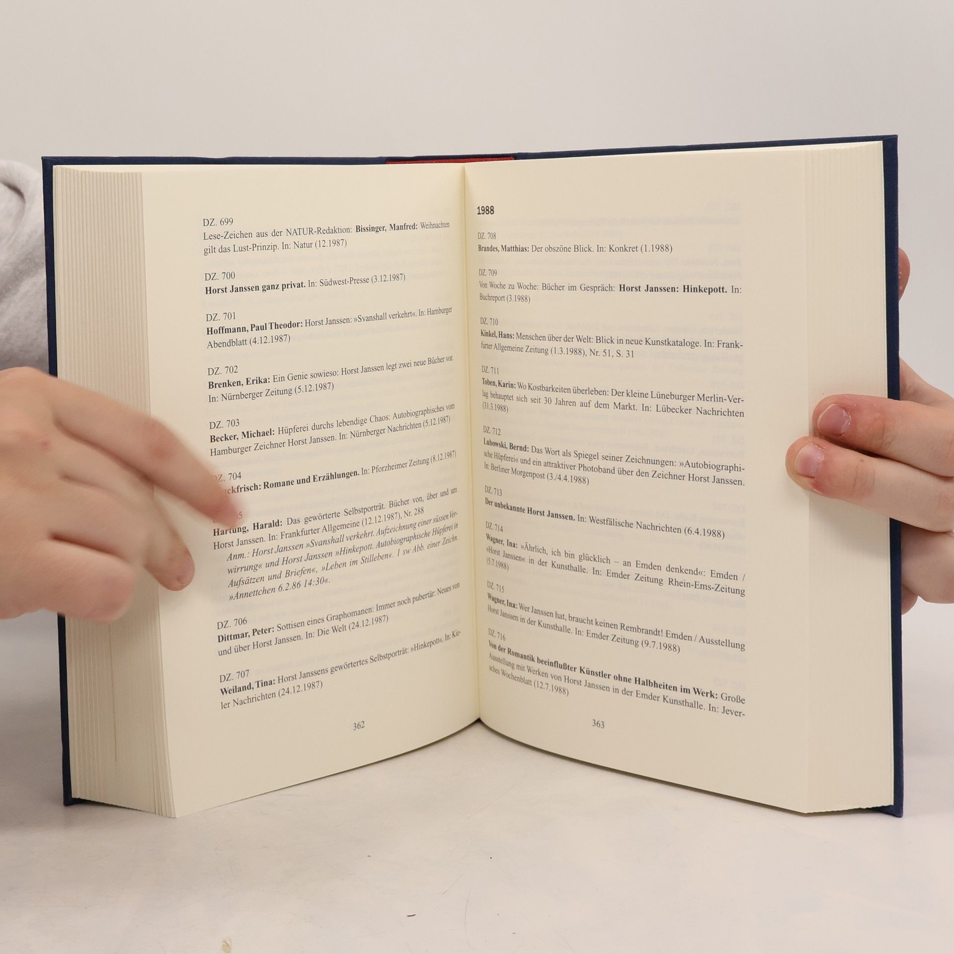 Eberhard Rüden Horst Janssen - Versuch einer Bibliographie