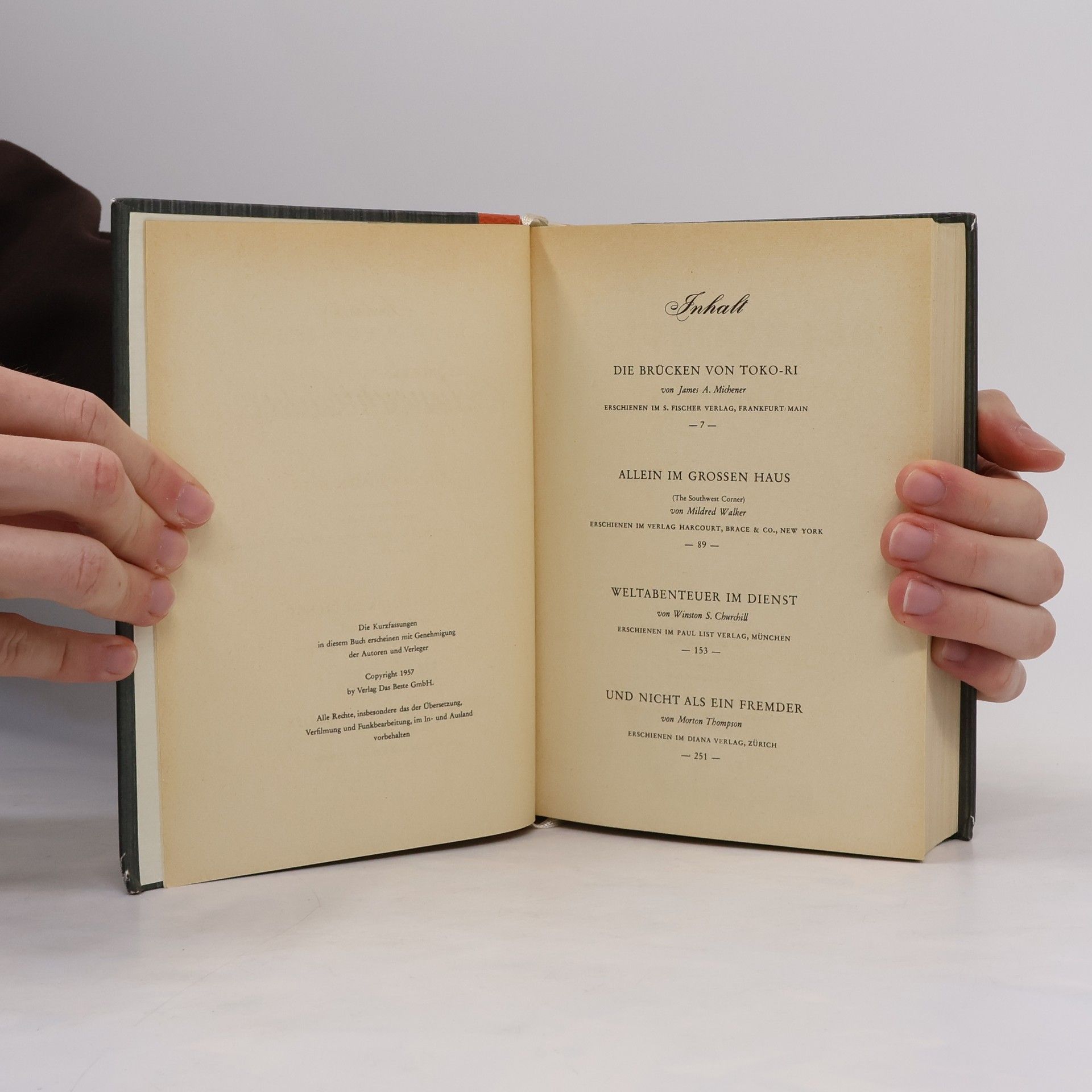 James Albert Michener Reader's Digest Auswahl Bücher
