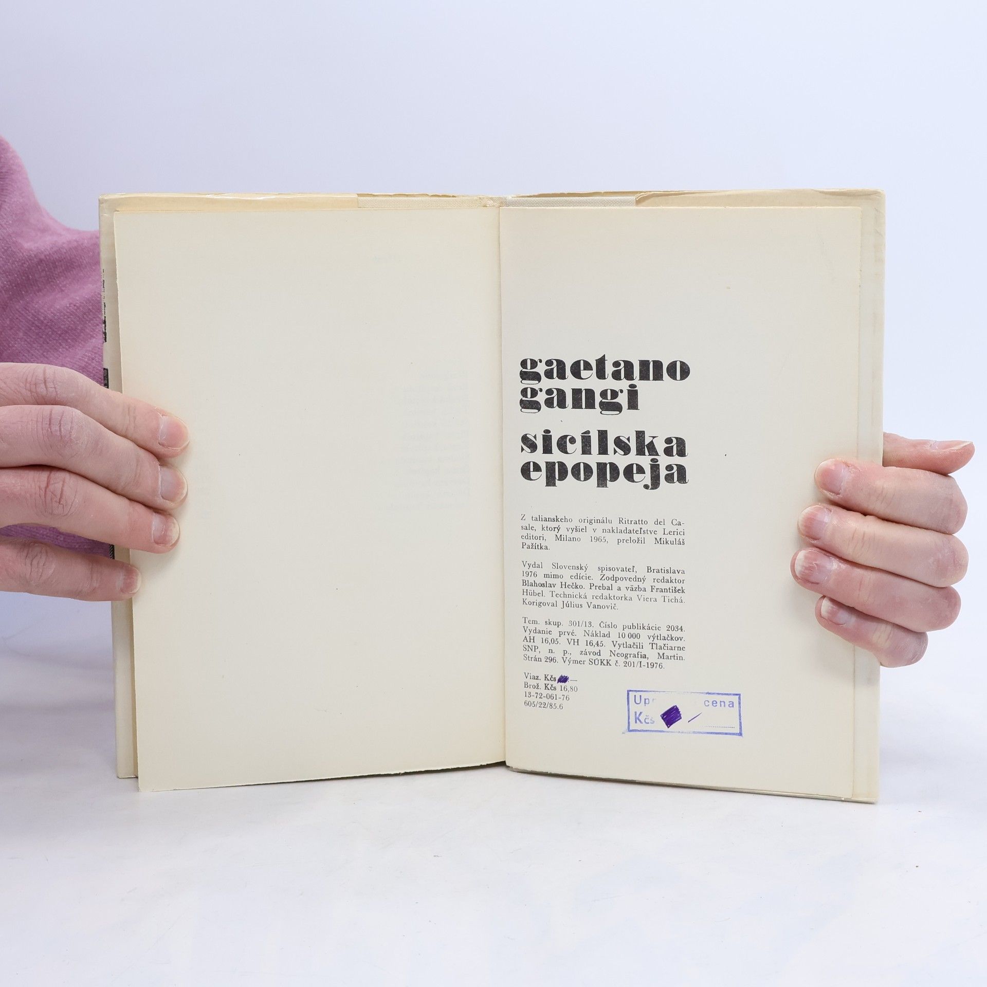 Gaetano Gangi Sicílska epopeja