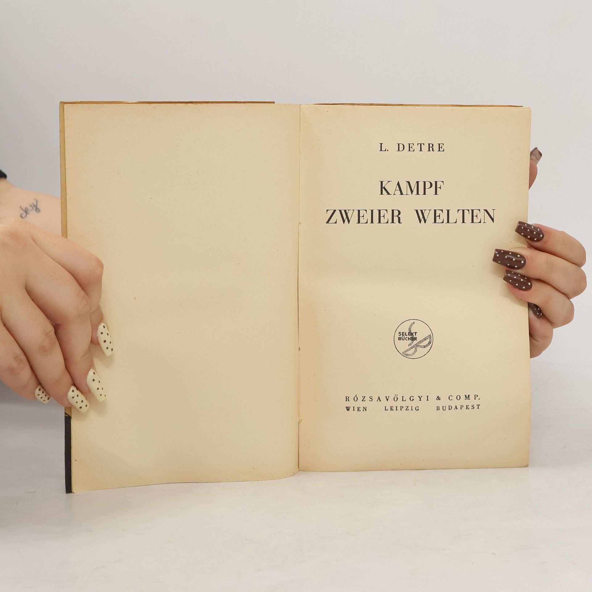 L. Detre Kampf zweier Welten