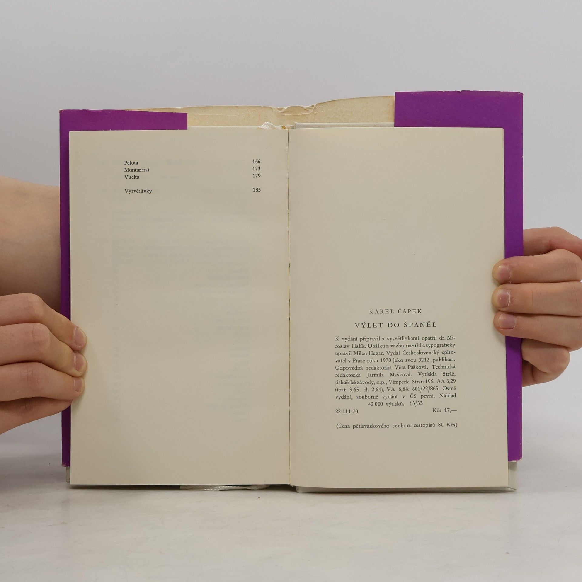 Karel Čapek Výlet do Španěl