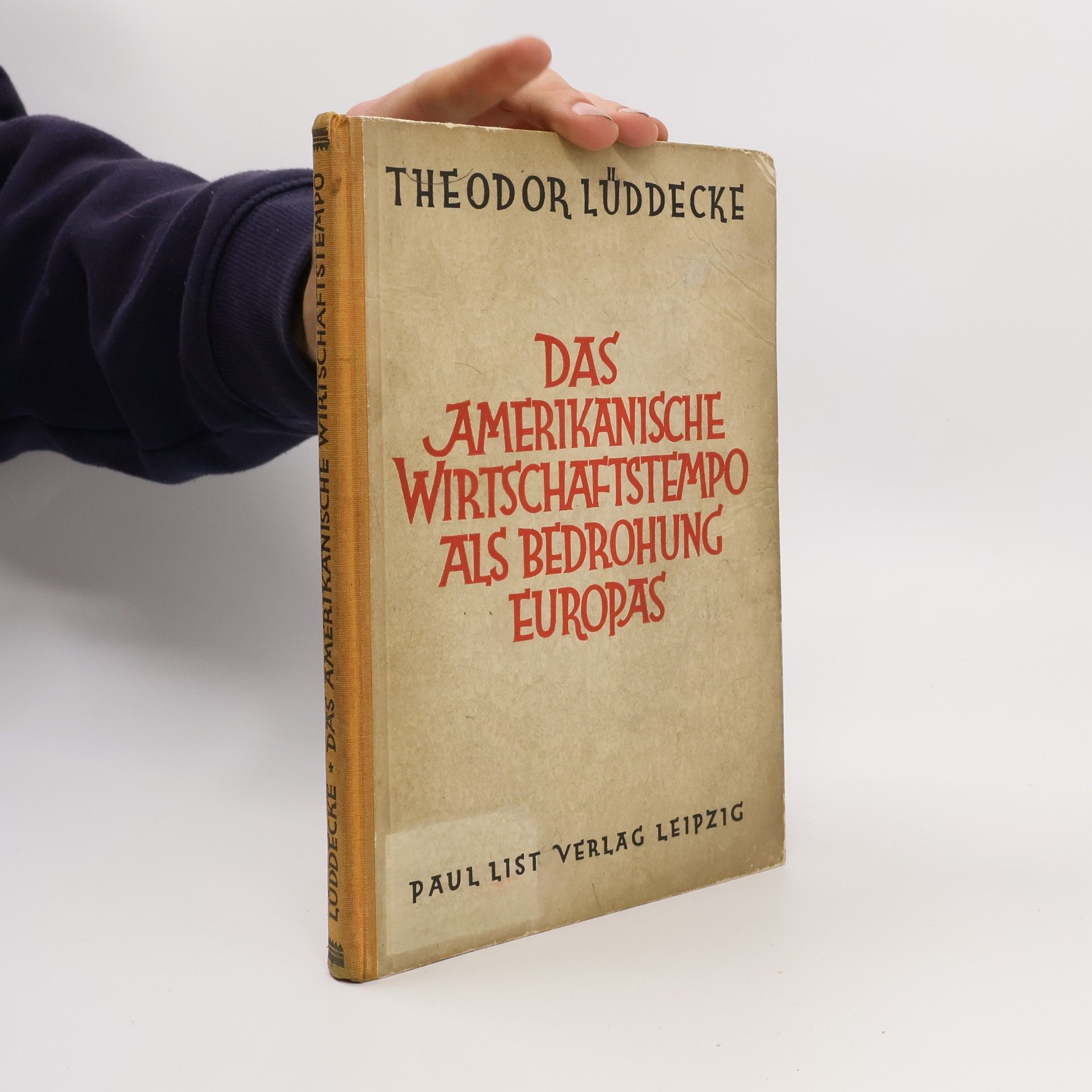 Theodor Lüddecke Das amerikanische Wirtschaftstempo als Bedrohung Europas