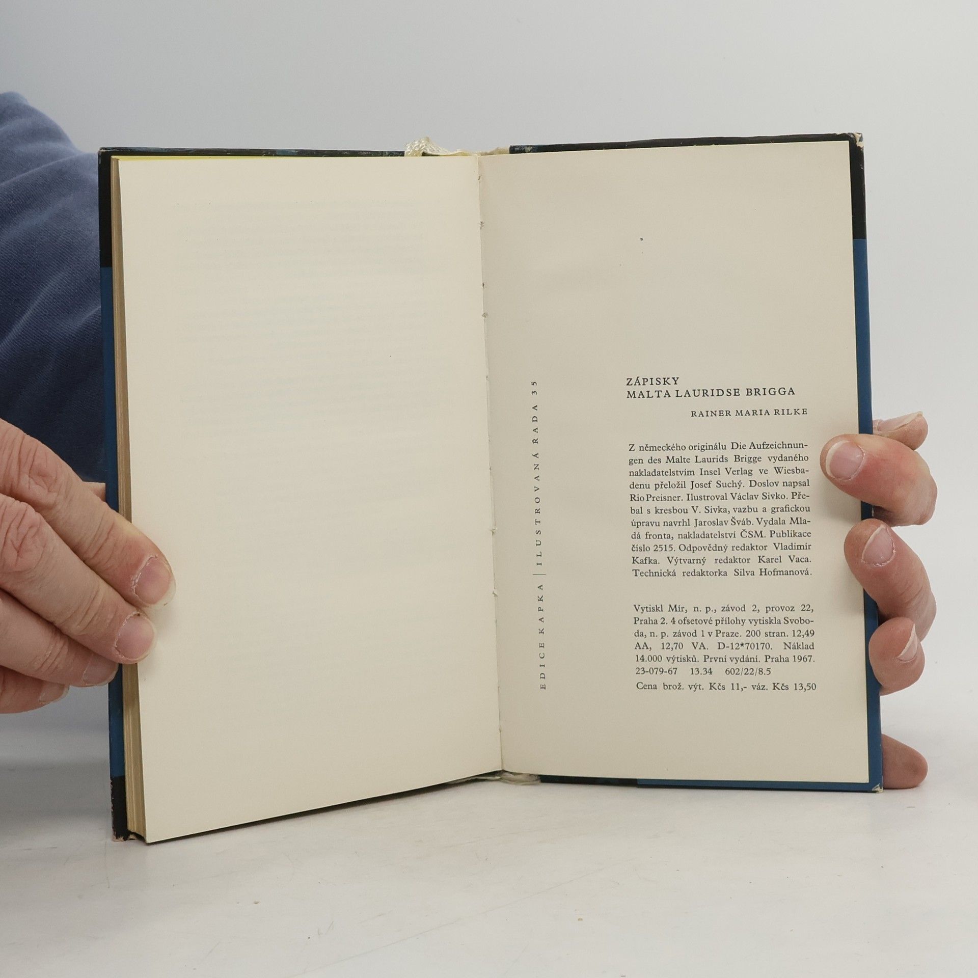Rainer Maria Rilke Zápisky Malta Lauridse Brigga
