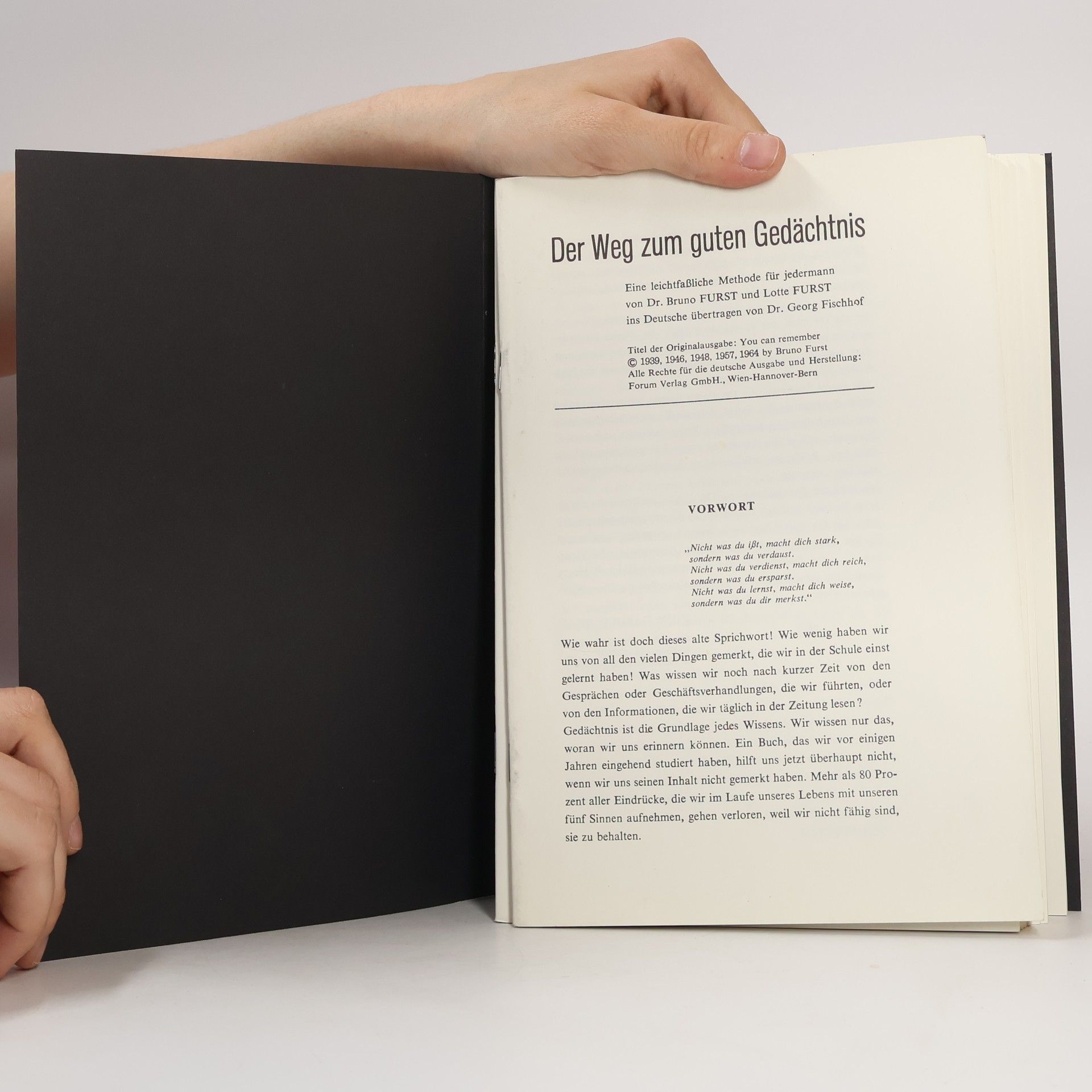 Lotte Fürst Der Weg zum guten Gedächtnis