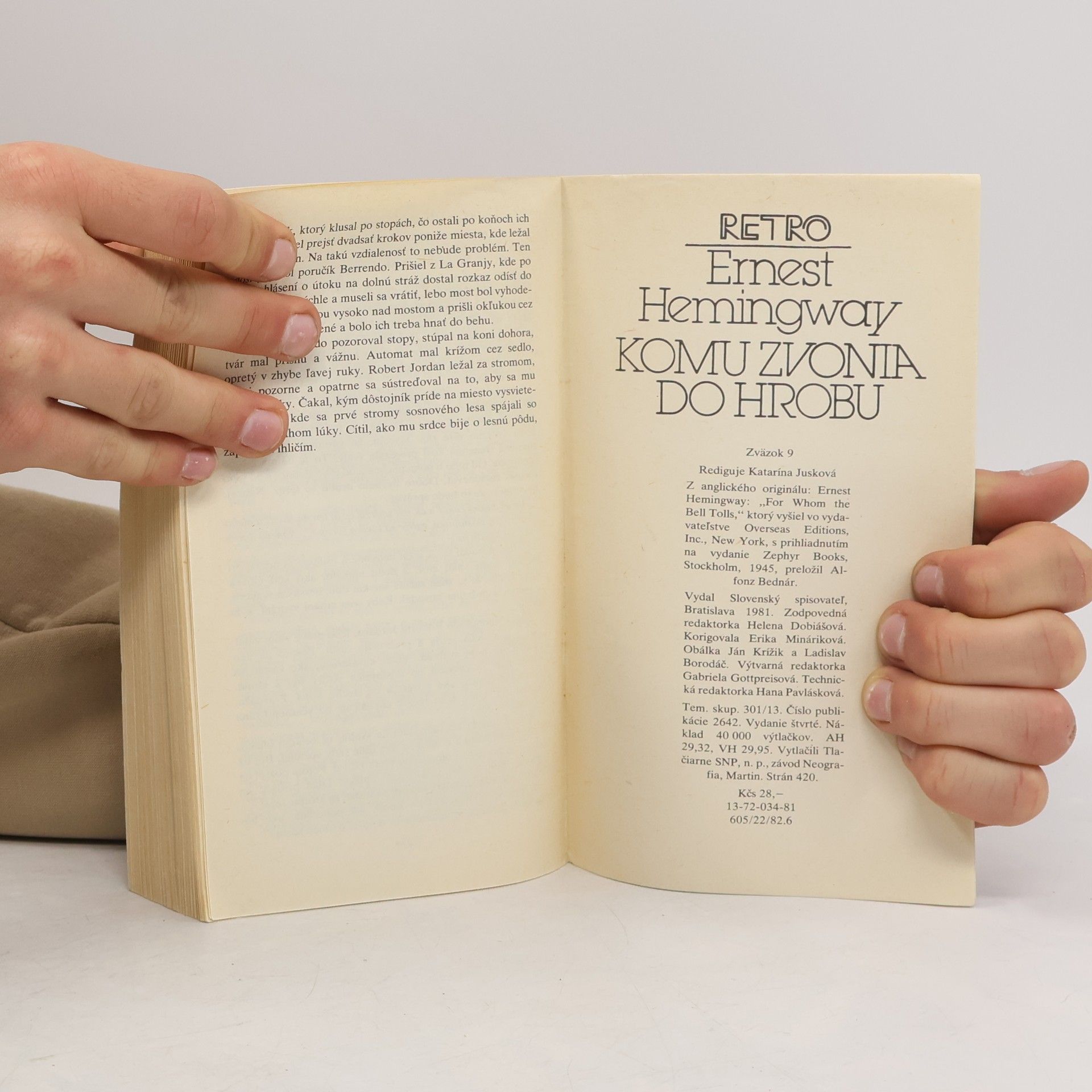 Ernest Hemingway Komu zvonia do hrobu