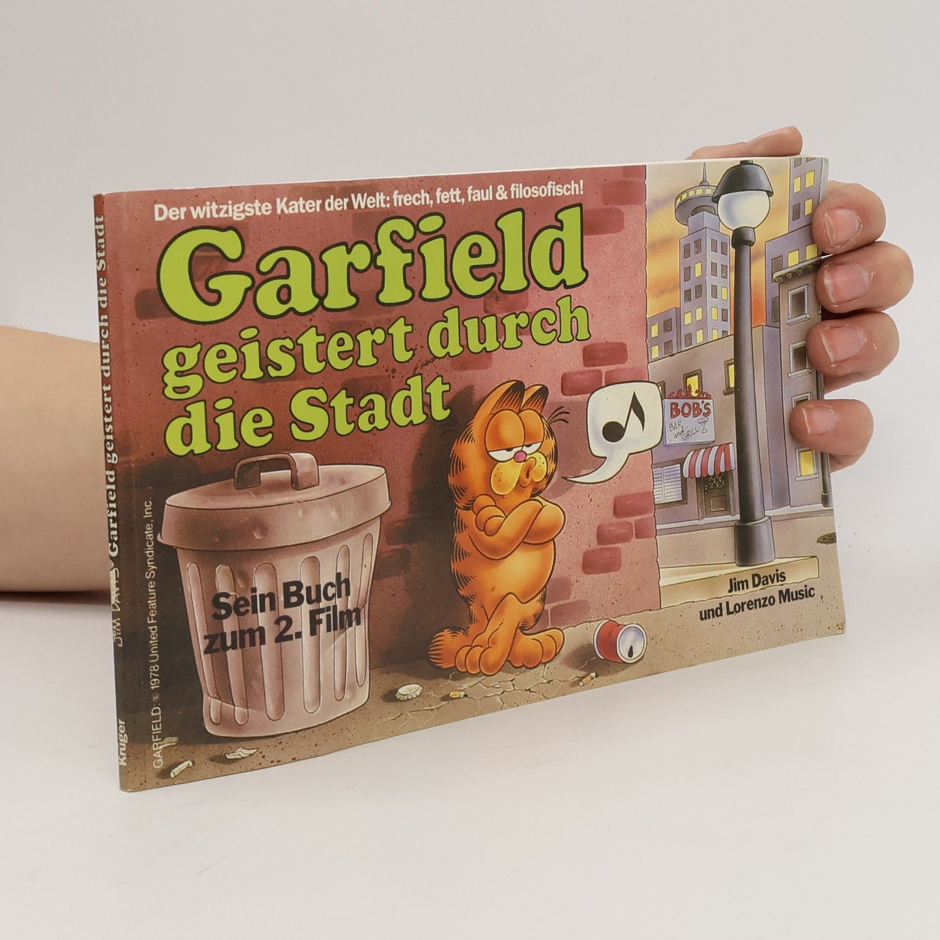 Jim Davis Garfield geistert durch die Stadt