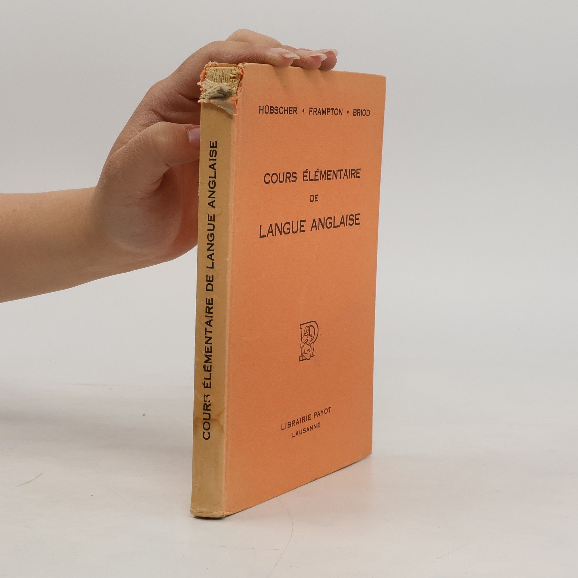 Ernest Briod Cours élémentaire de langue anglaise