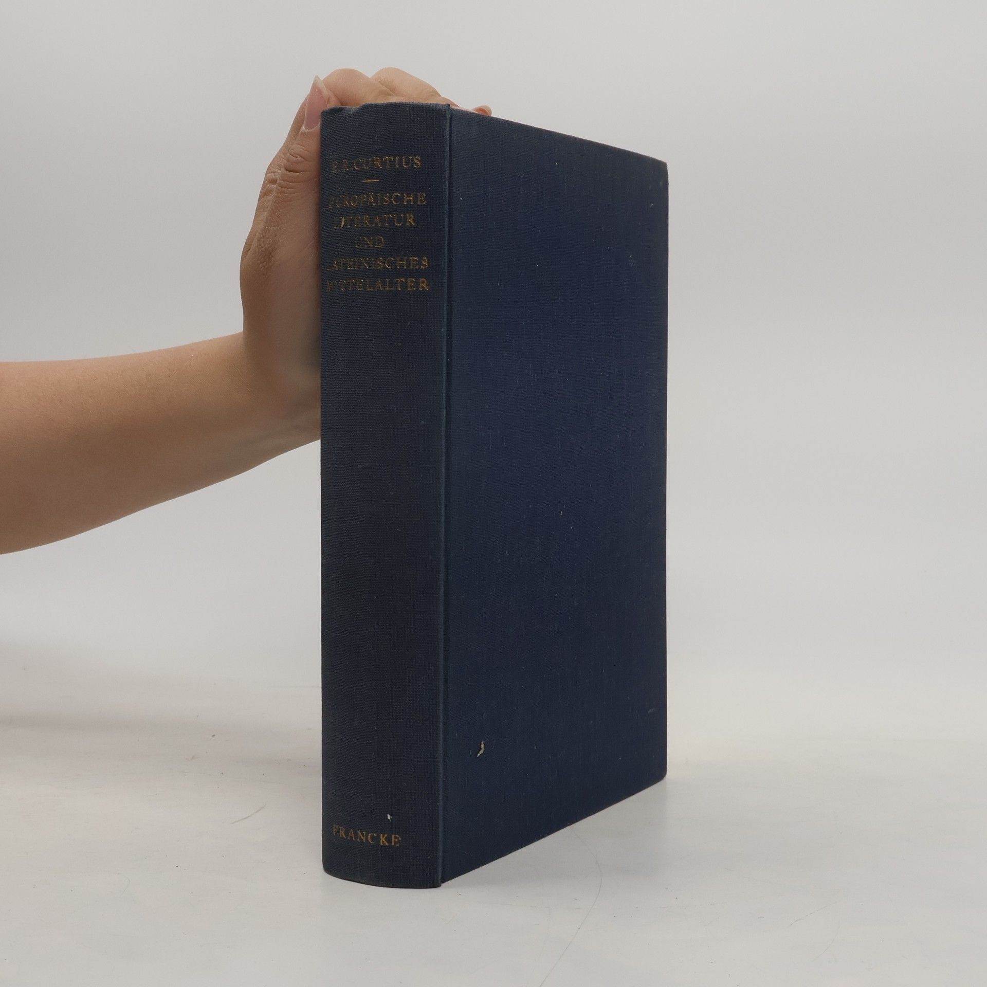 Ernst Robert Curtius Europäische Literatur und lateinisches Mittelalter