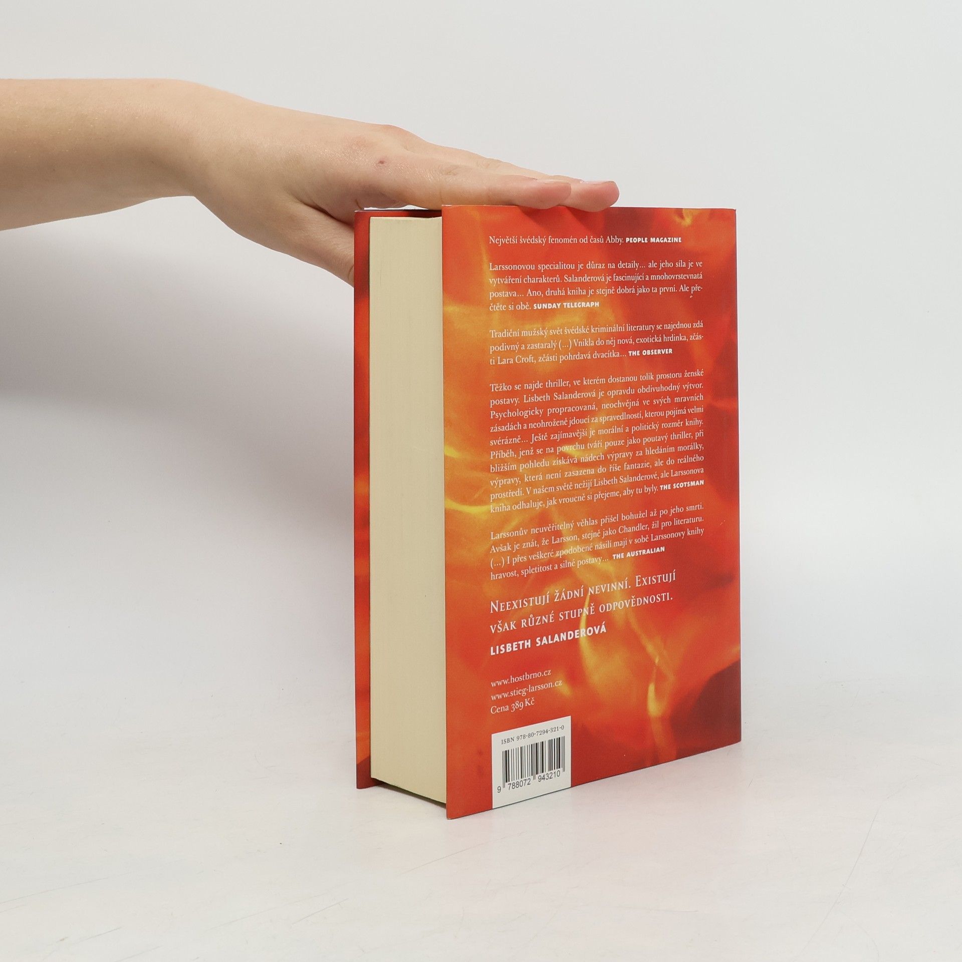 Stieg Larsson Dívka, která si hrála s ohněm