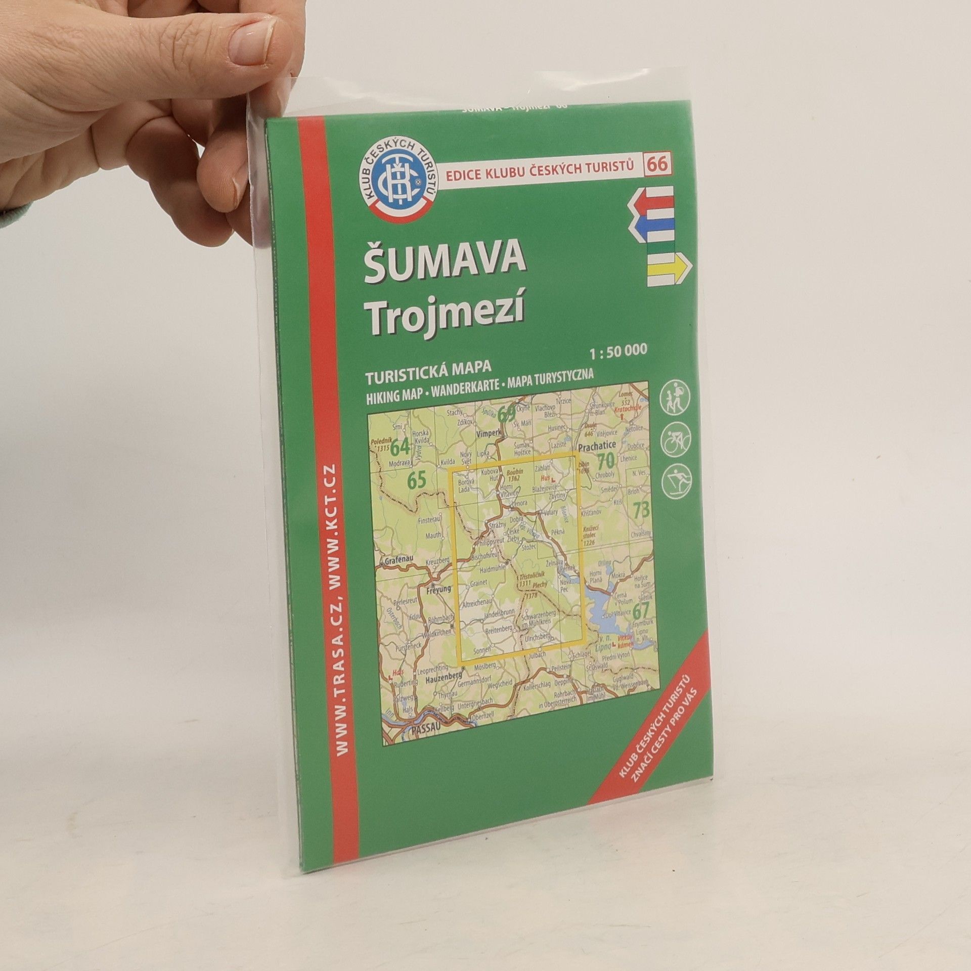 Klub českých turistů ( ) Šumava - Trojmezí turistická mapa 1:50 000 Trojmezí