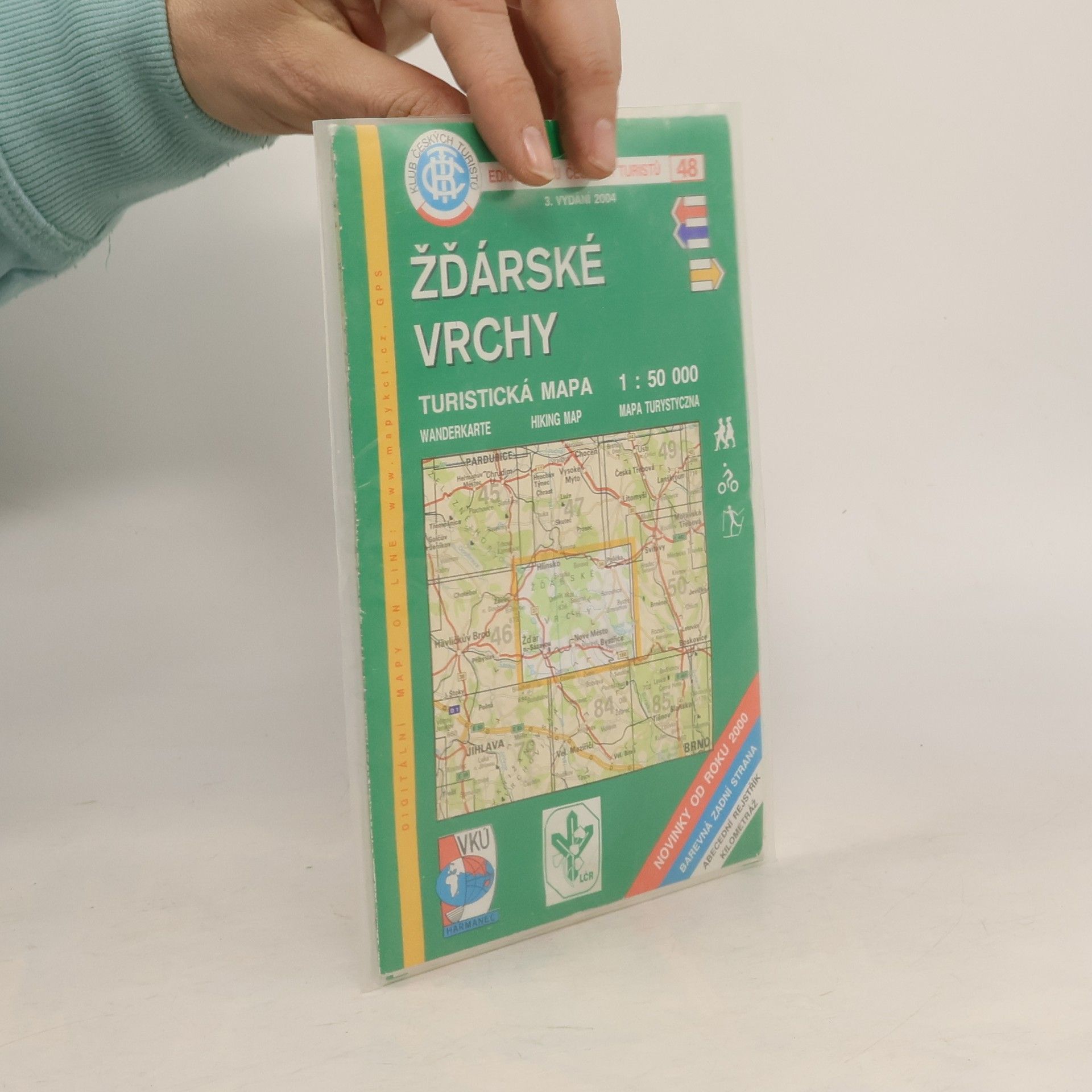 Kolektív autorov Žďárské vrchy. Turistická mapa 1:50 000 = hiking map = Wanderkarte = mapa turystyczna