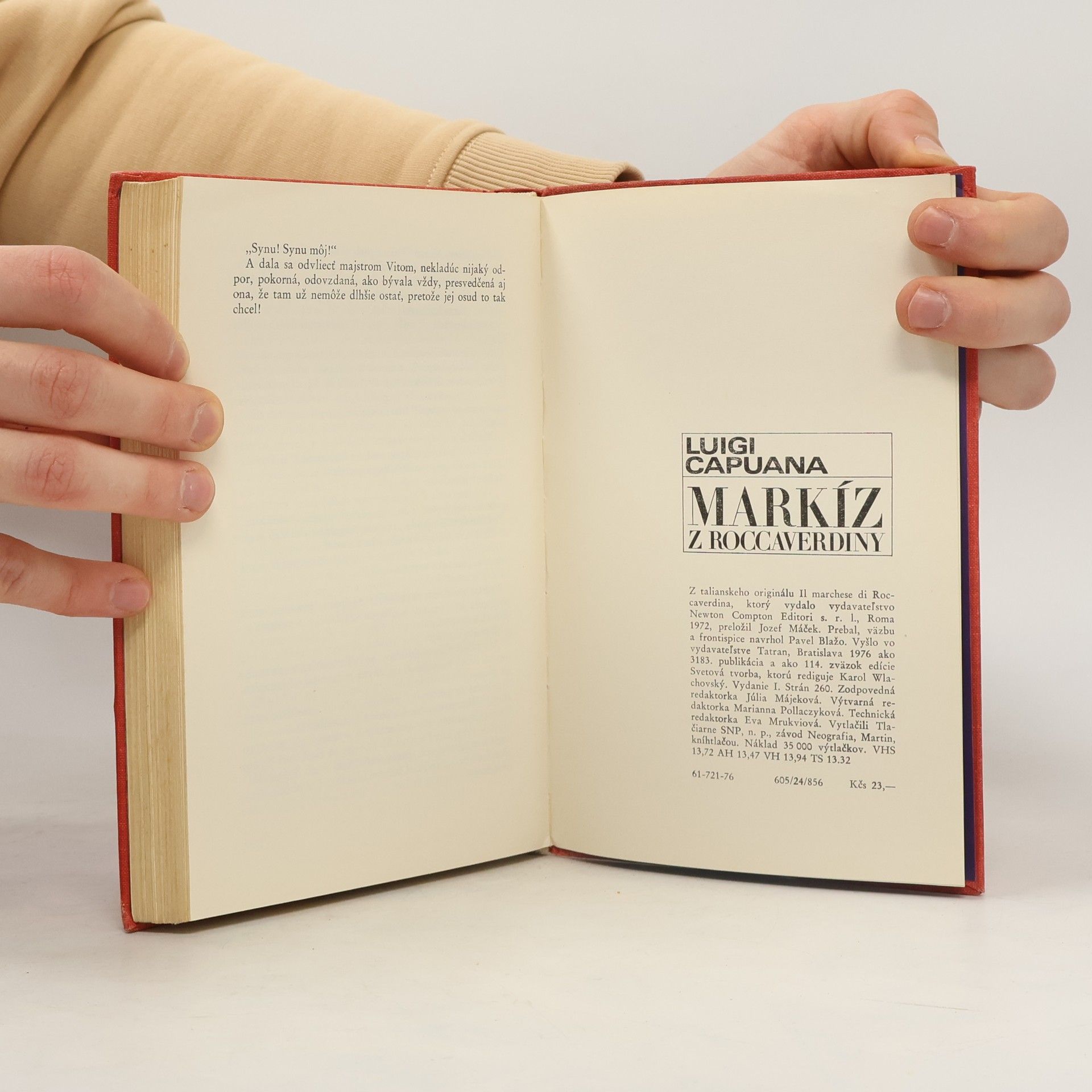 Luigi Capuana Markíz z Roccaverdiny