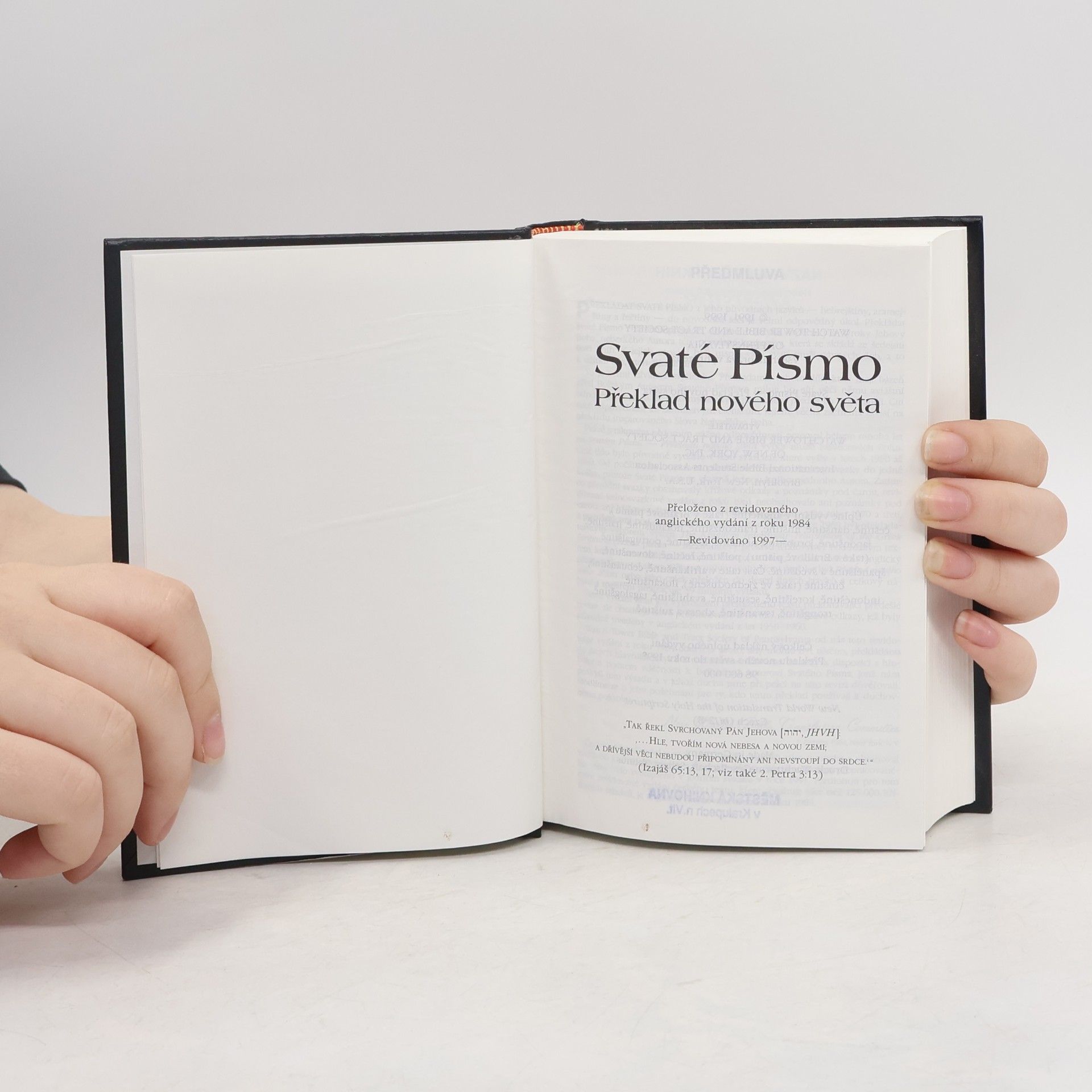 Various authors Svaté Písmo. Překlad nového světa