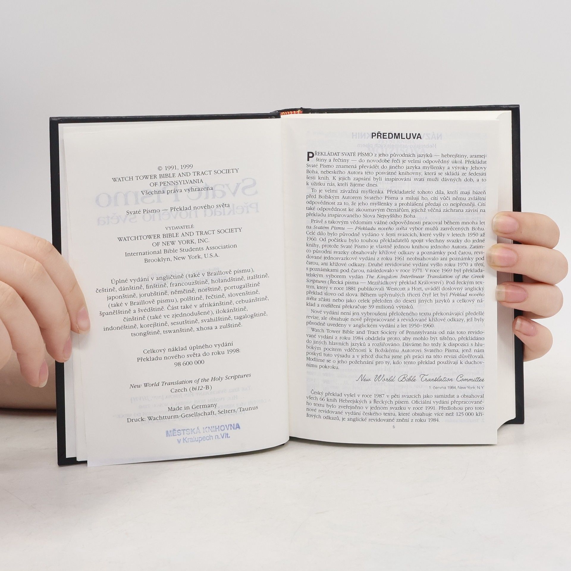 Various authors Svaté Písmo. Překlad nového světa