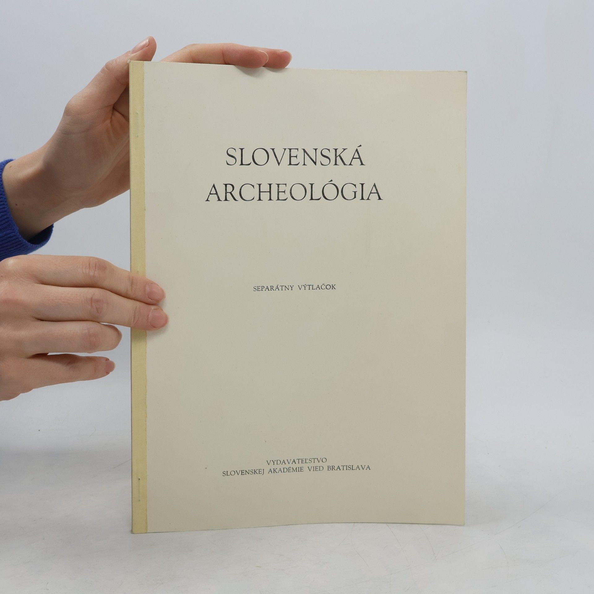 Kolektív autorov Slovenská archeológia (separátný výtlačok)