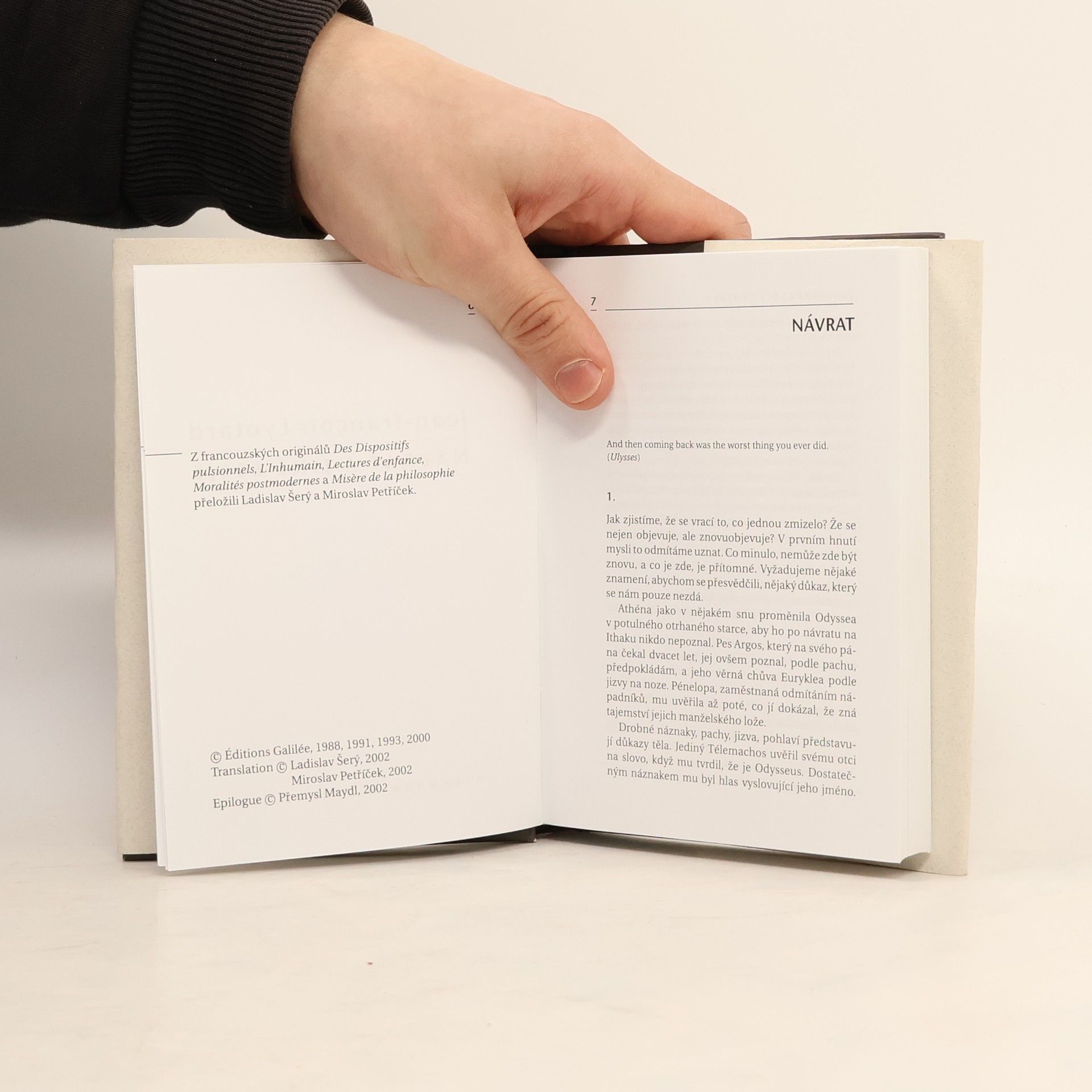 Jean Francois Lyotard Návrat a jiné eseje
