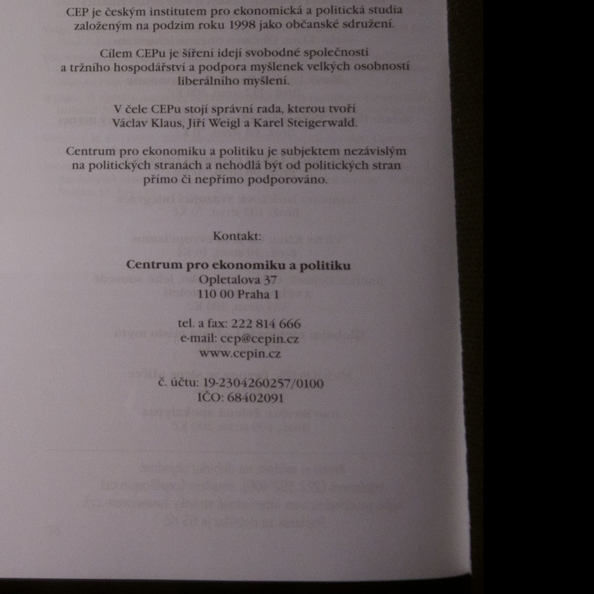 Roland Vaubel Evropské instituce jako zájmová skupina