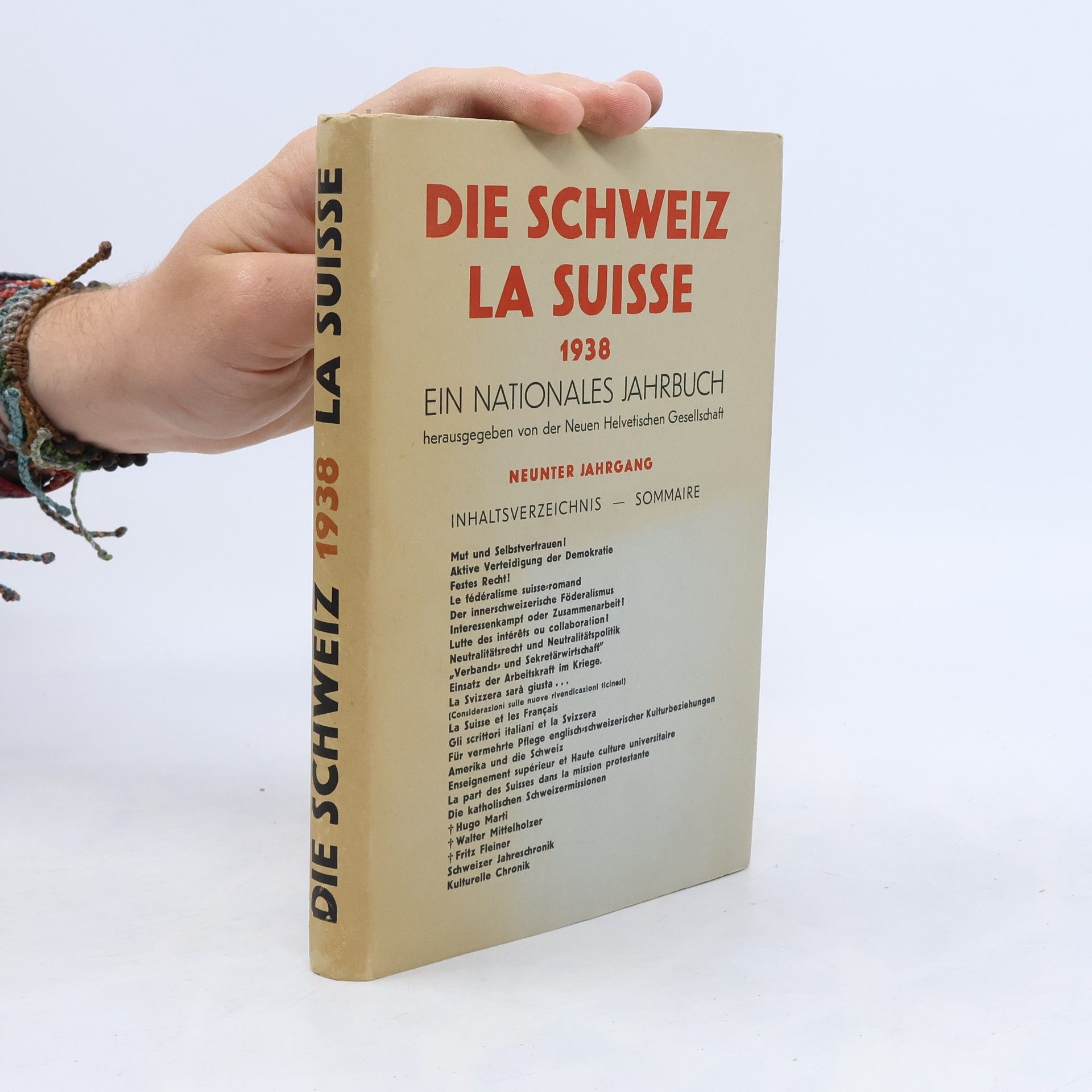 Autorenkollektiv Die Schweiz la Suisse 1938
